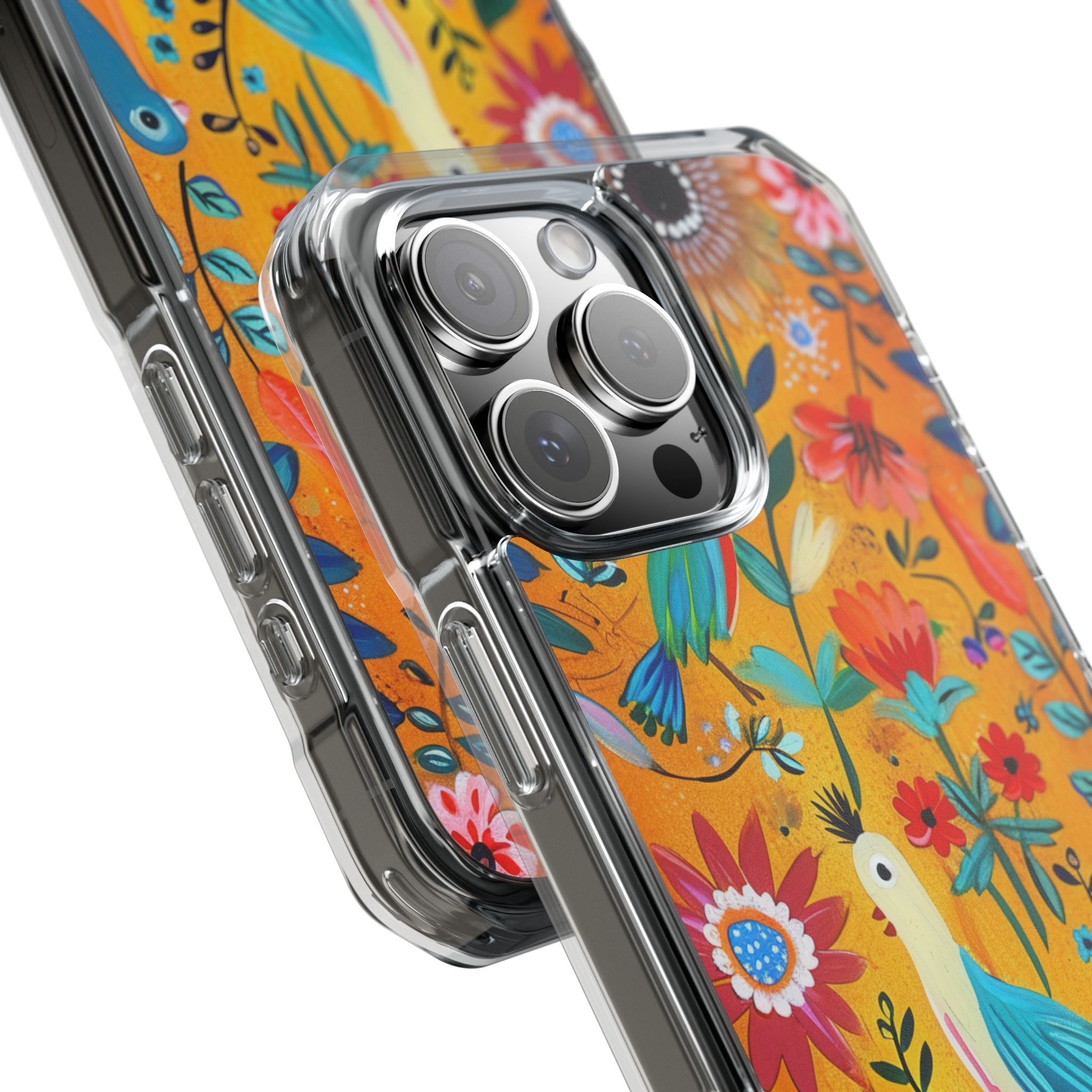 Colorful Birds Bloom iPhone 16 Pro Max Case - Impact