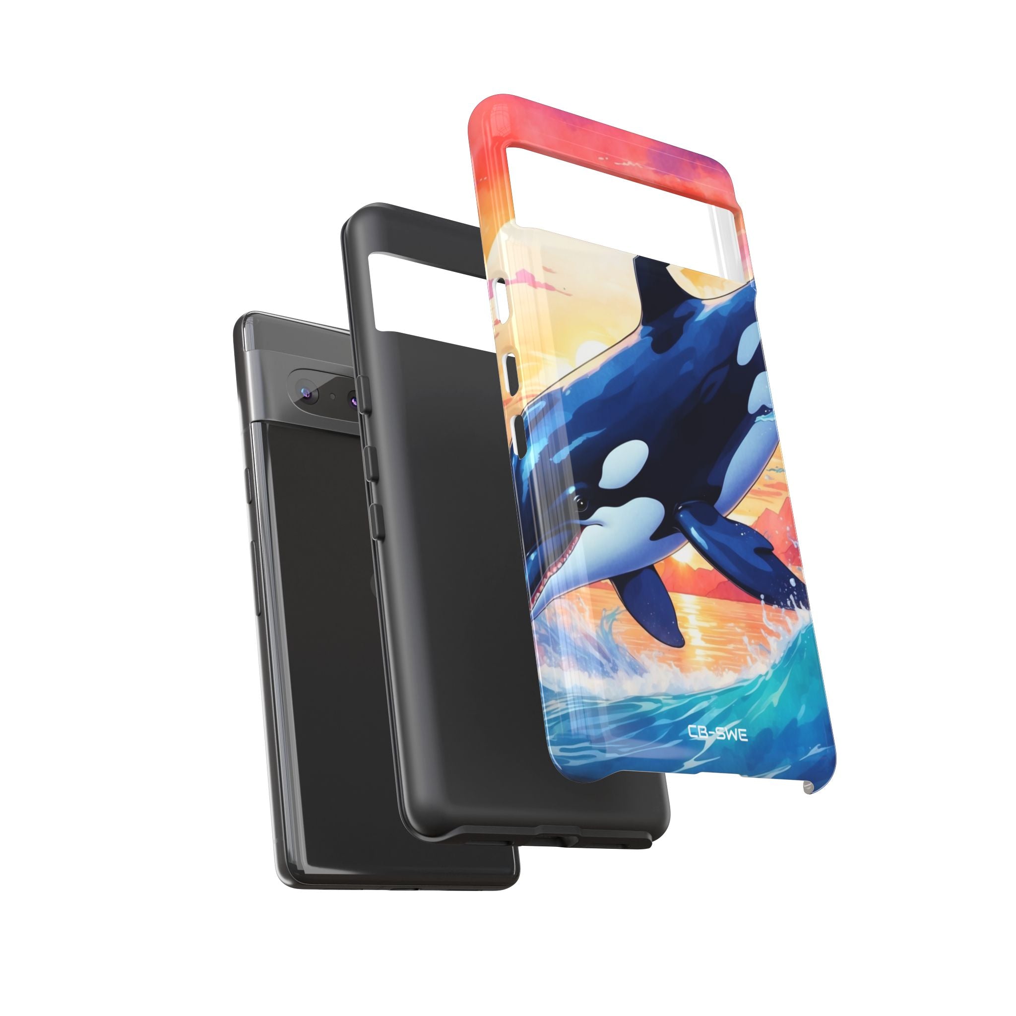 Orca Leaps Joyfully - Google Pixel Case