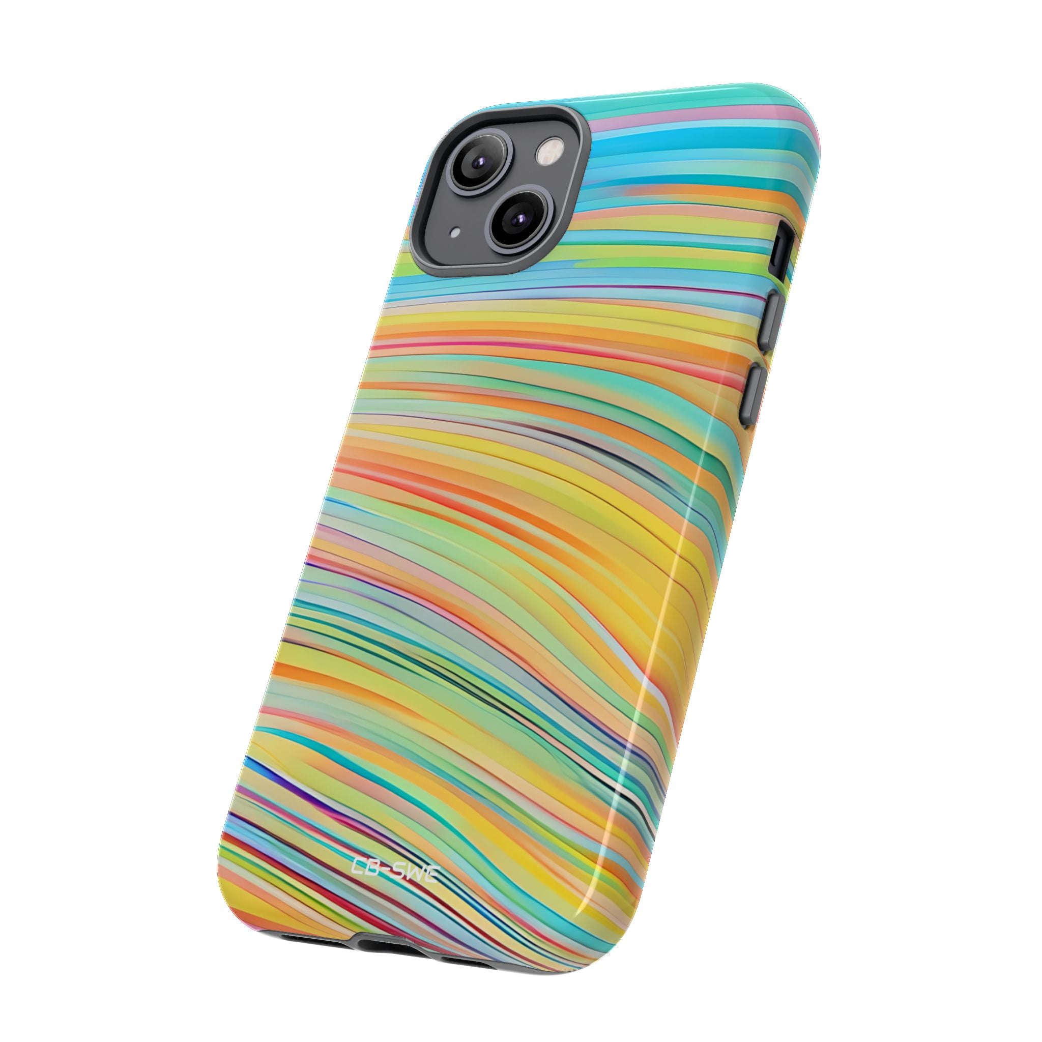 Vibrant Rhythmic Waves - iPhone Case