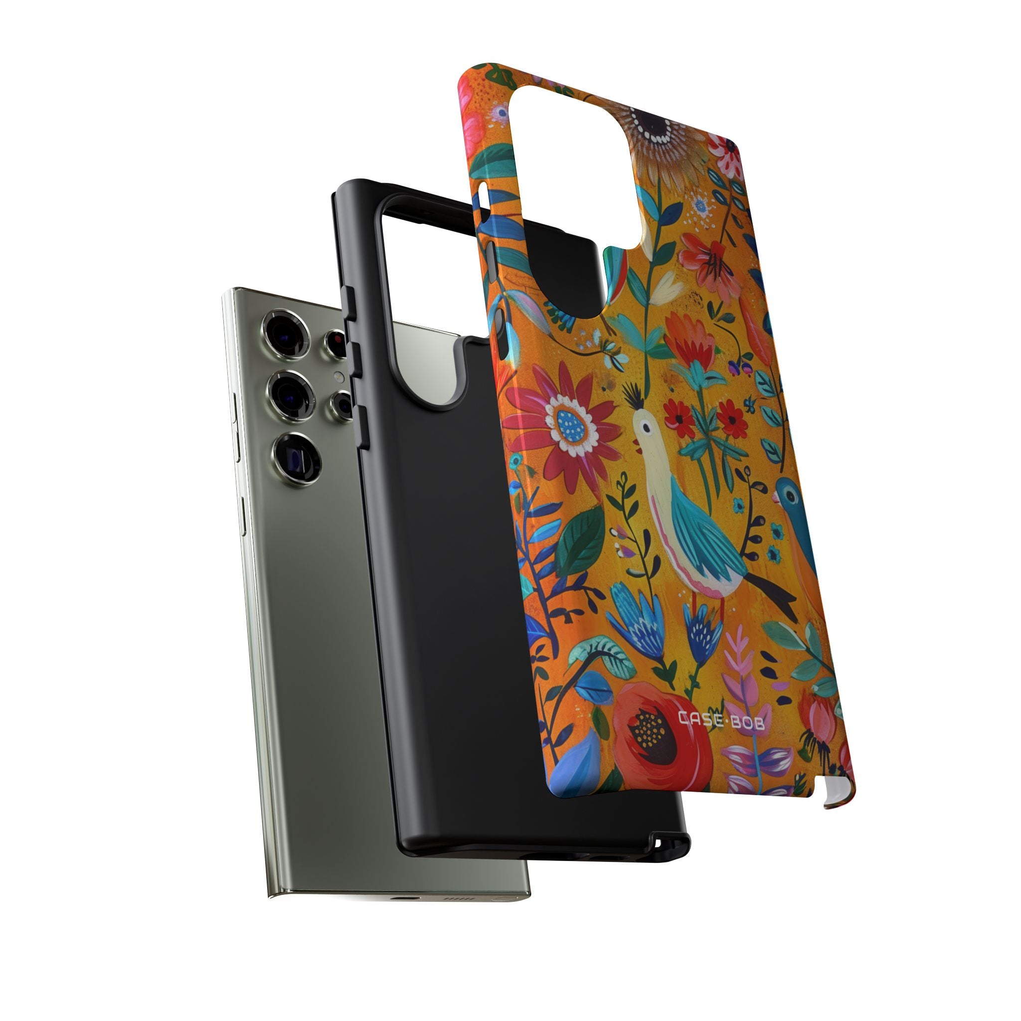Colorful Birds Bloom Samsung S23 Ultra Case - Tough
