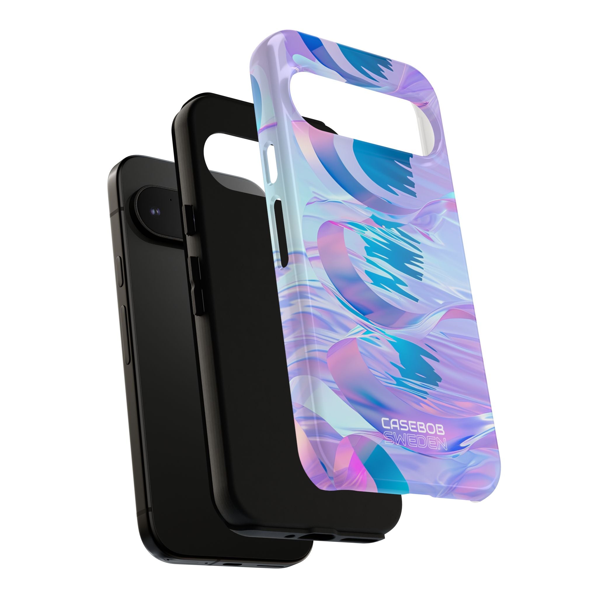 Iridescent Flowing Waves Google Pixel 9 - Tough