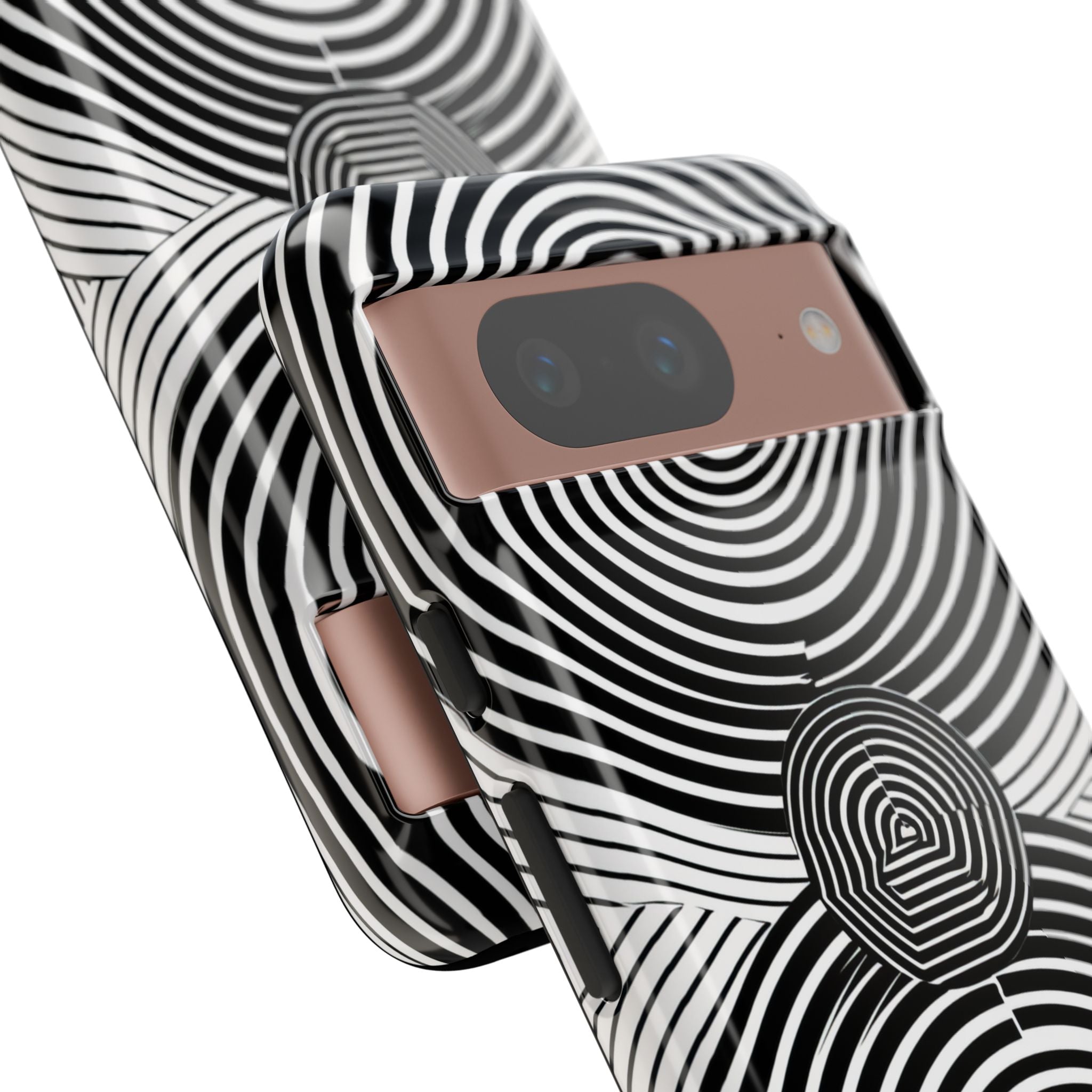 Monochrome Spiral Motion Google Pixel 8 - Tough