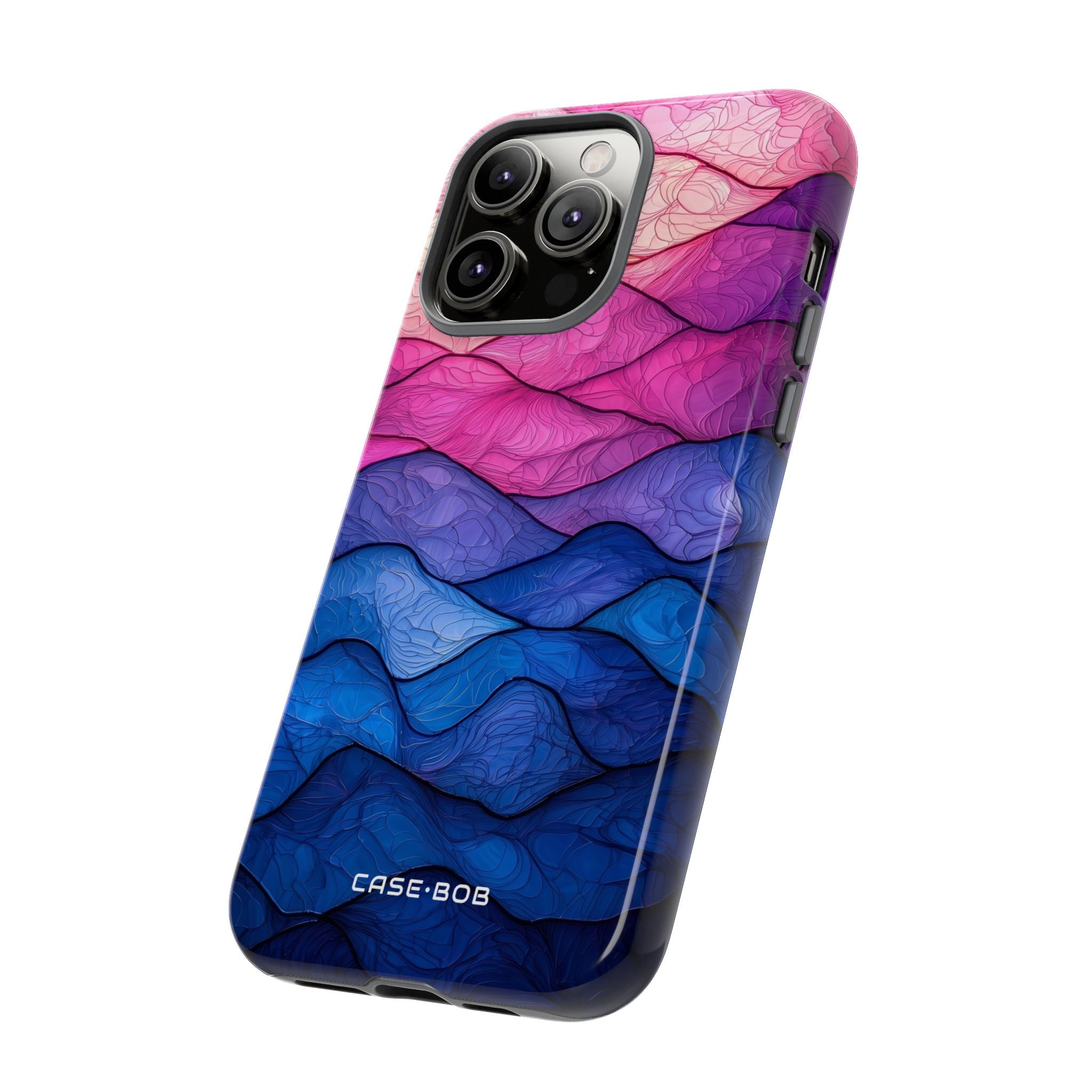 Wavy Vein Gradient iPhone 14 Pro Max Case - Tough