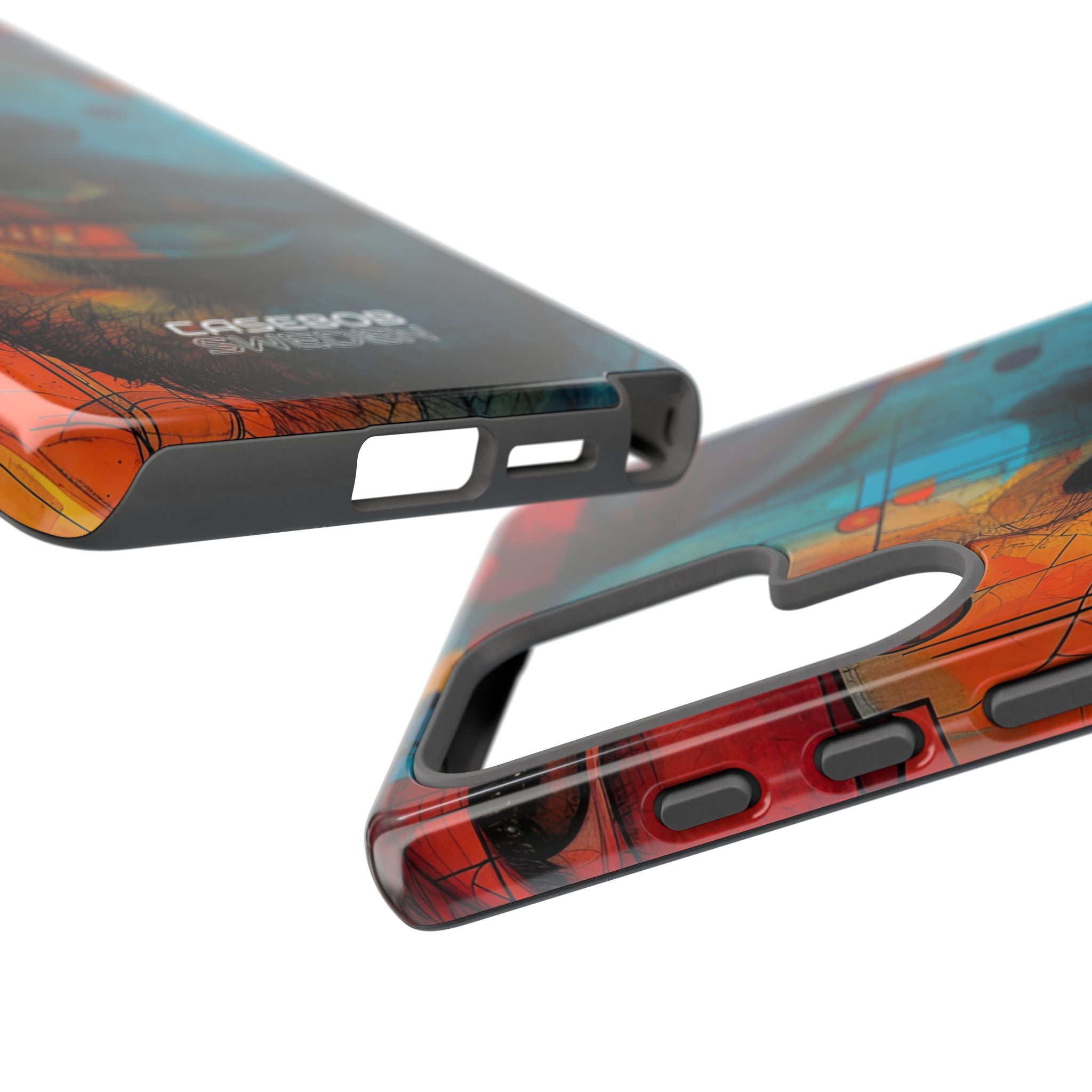 Cubistische Brillen Gezicht Samsung S25 - Tough