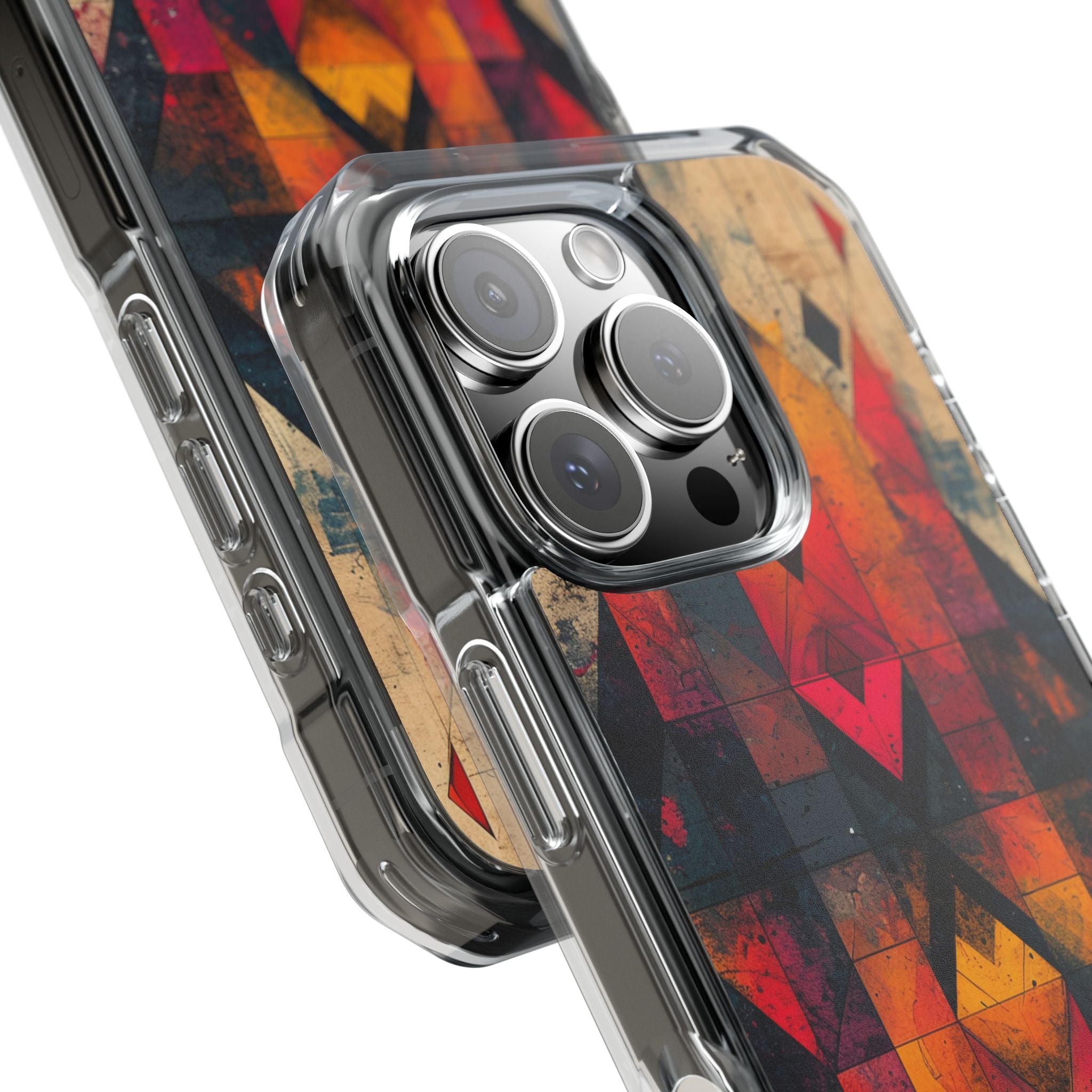 Fiery Symmetry Fusion iPhone 16 - Impact Clear+