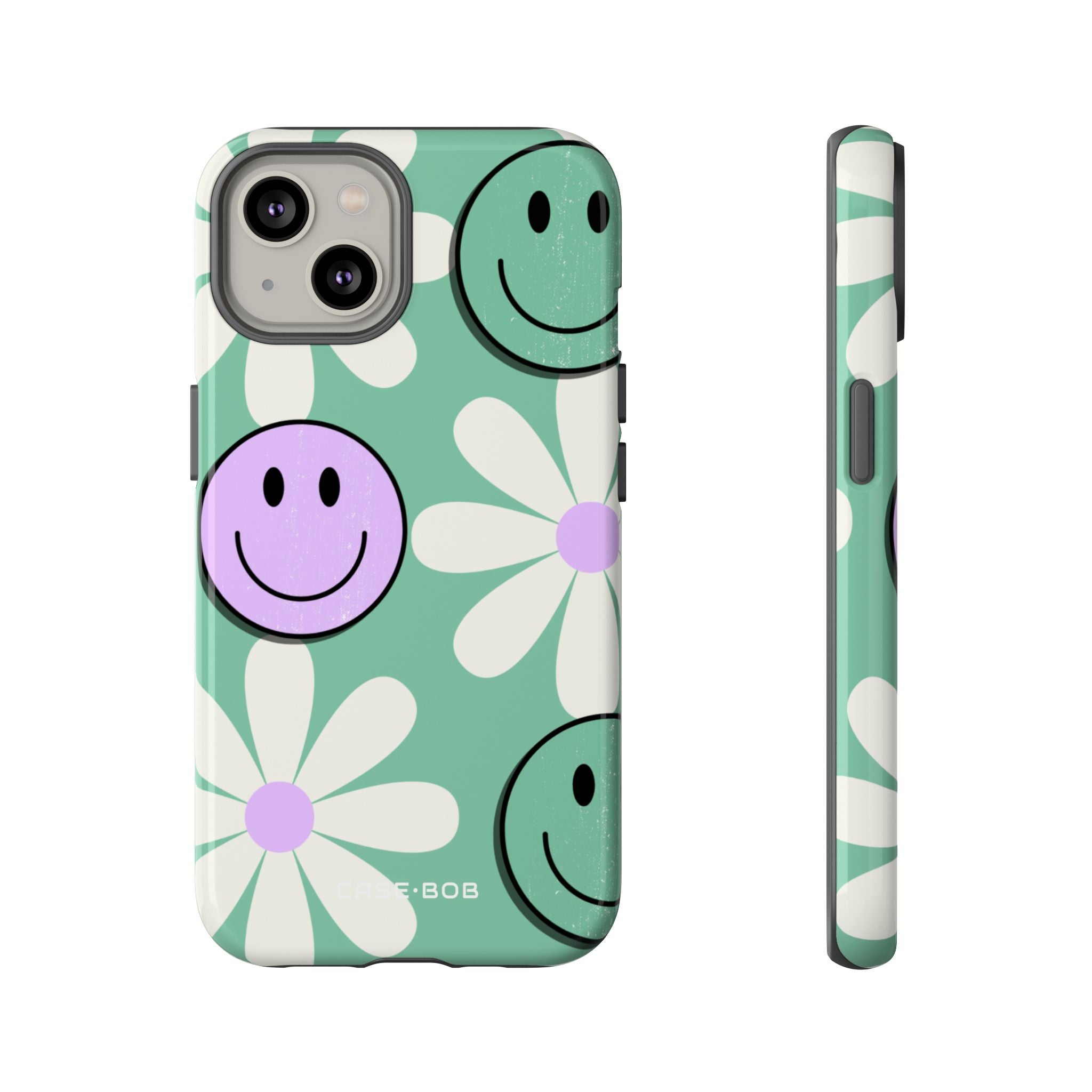 Smiley Daisy Glow iPhone 14 Case - Tough