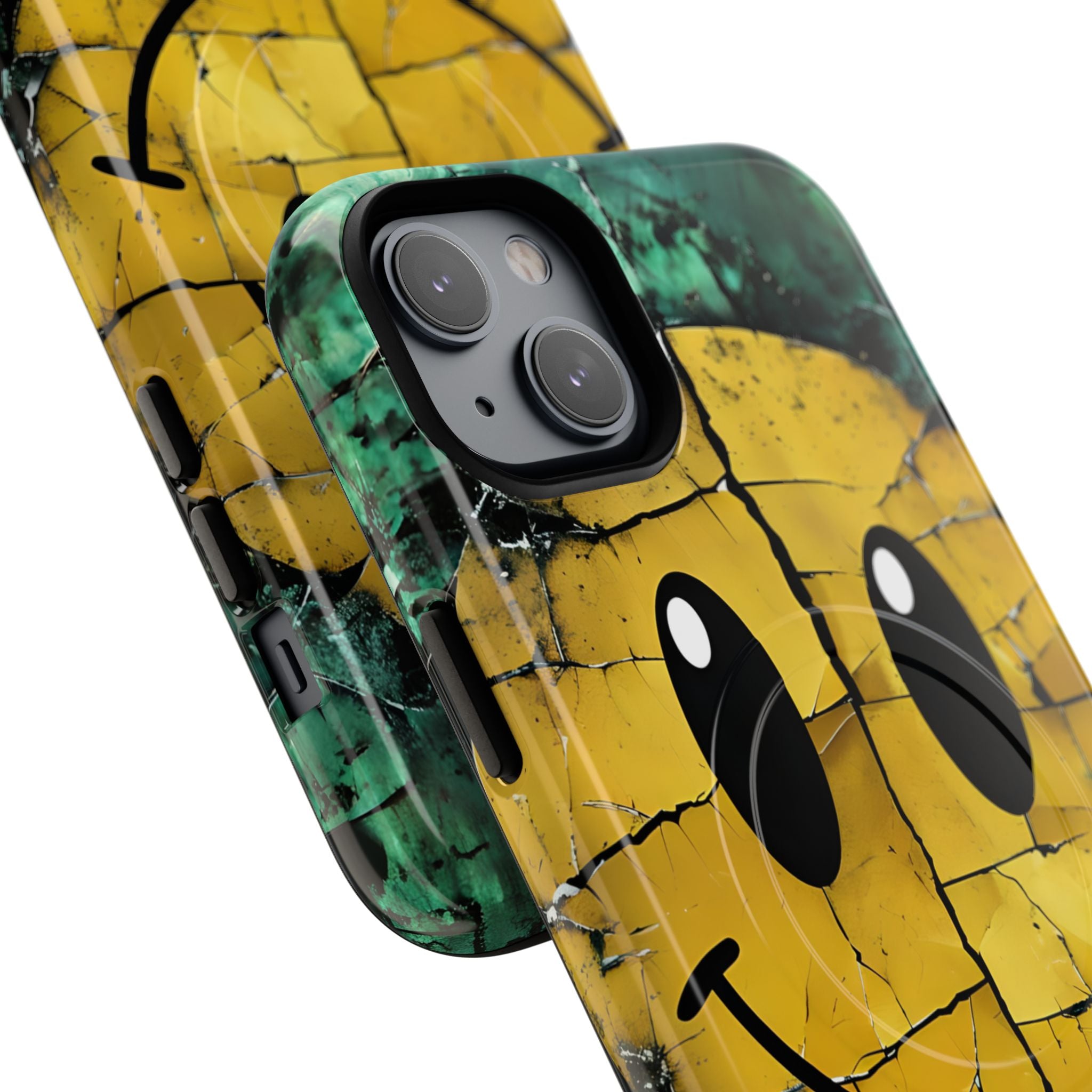 Cracked Smiley iPhone 14 Plus Case - Tough+