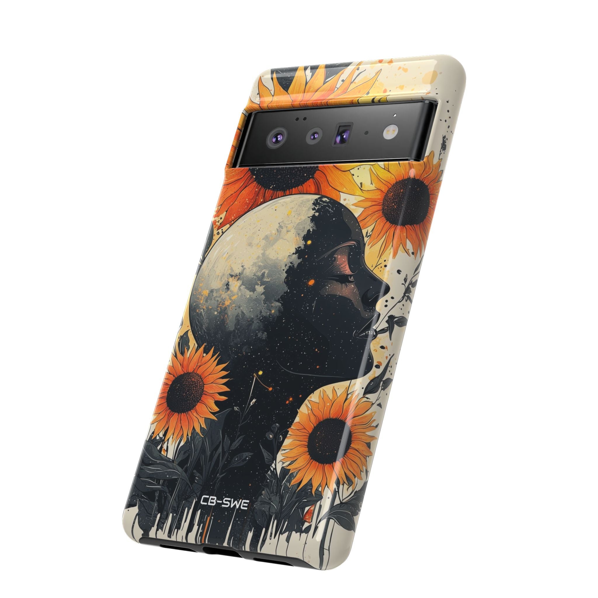 Sunflower Embraces Moon - Google Pixel Case