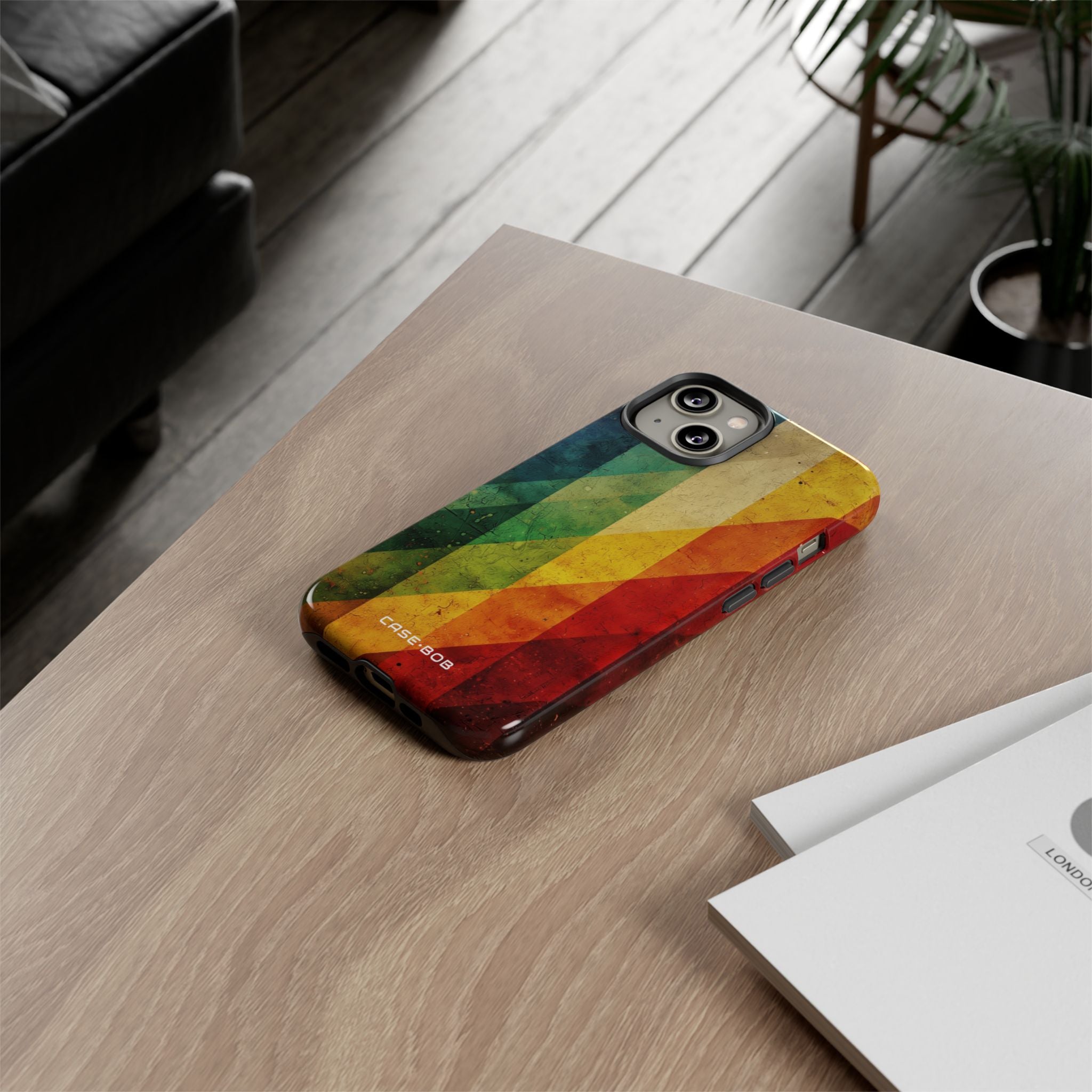 Diagonal Spectrum iPhone 14 Case - Tough