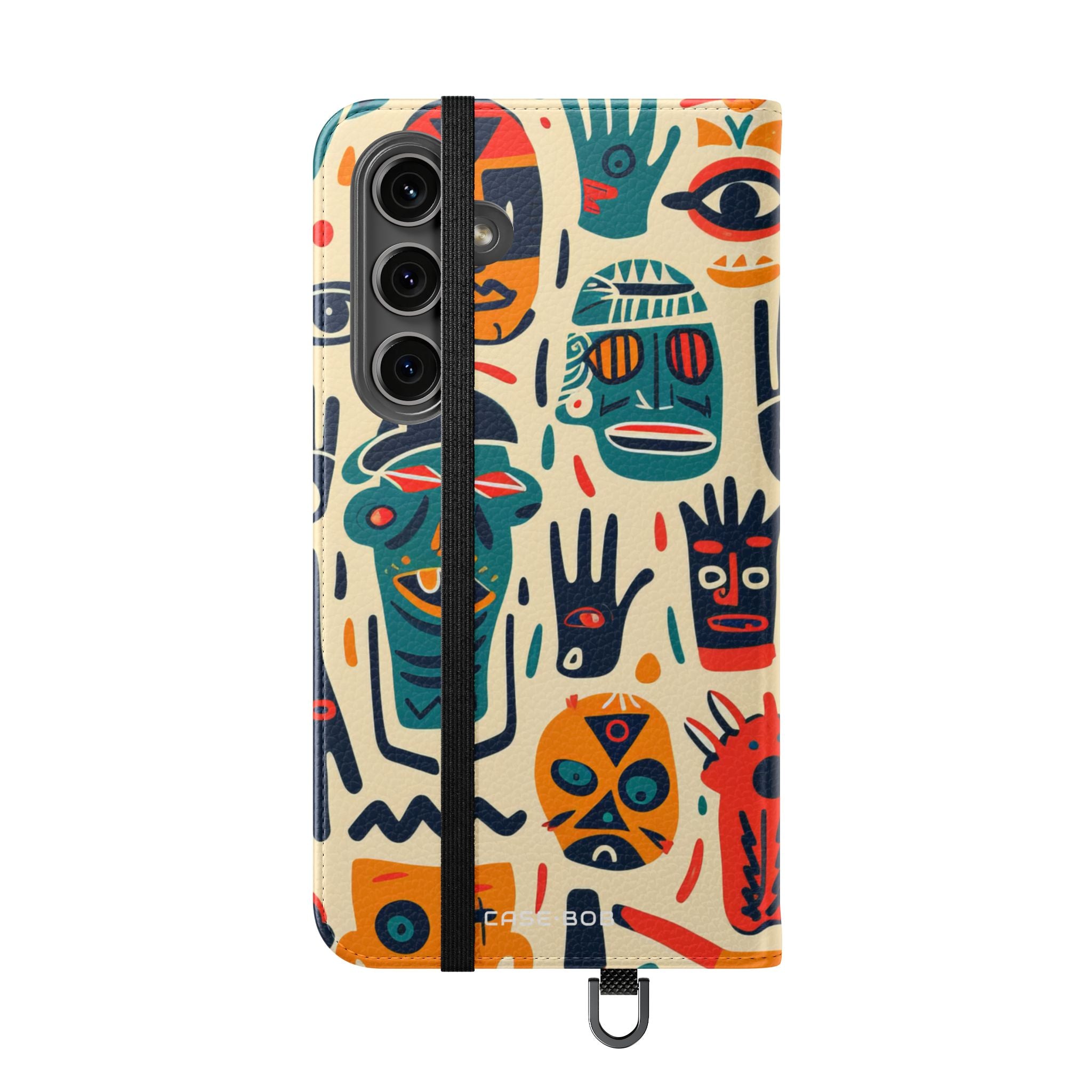 Tribal Faces - Samsung S24 Plus Case - Wallet