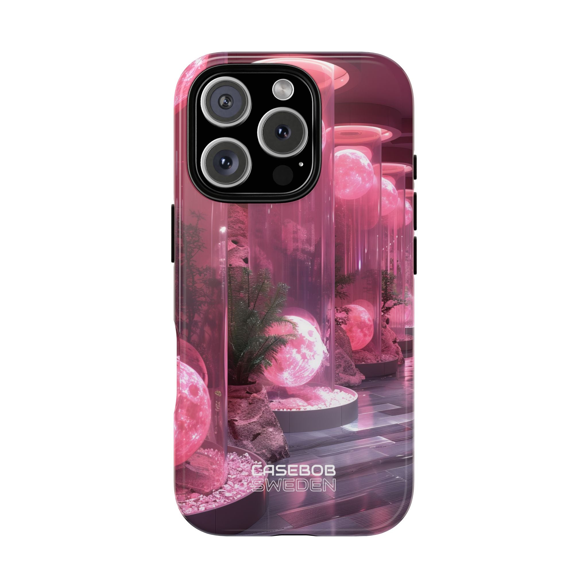 Futuristic Moon Garden iPhone 16 - Tough