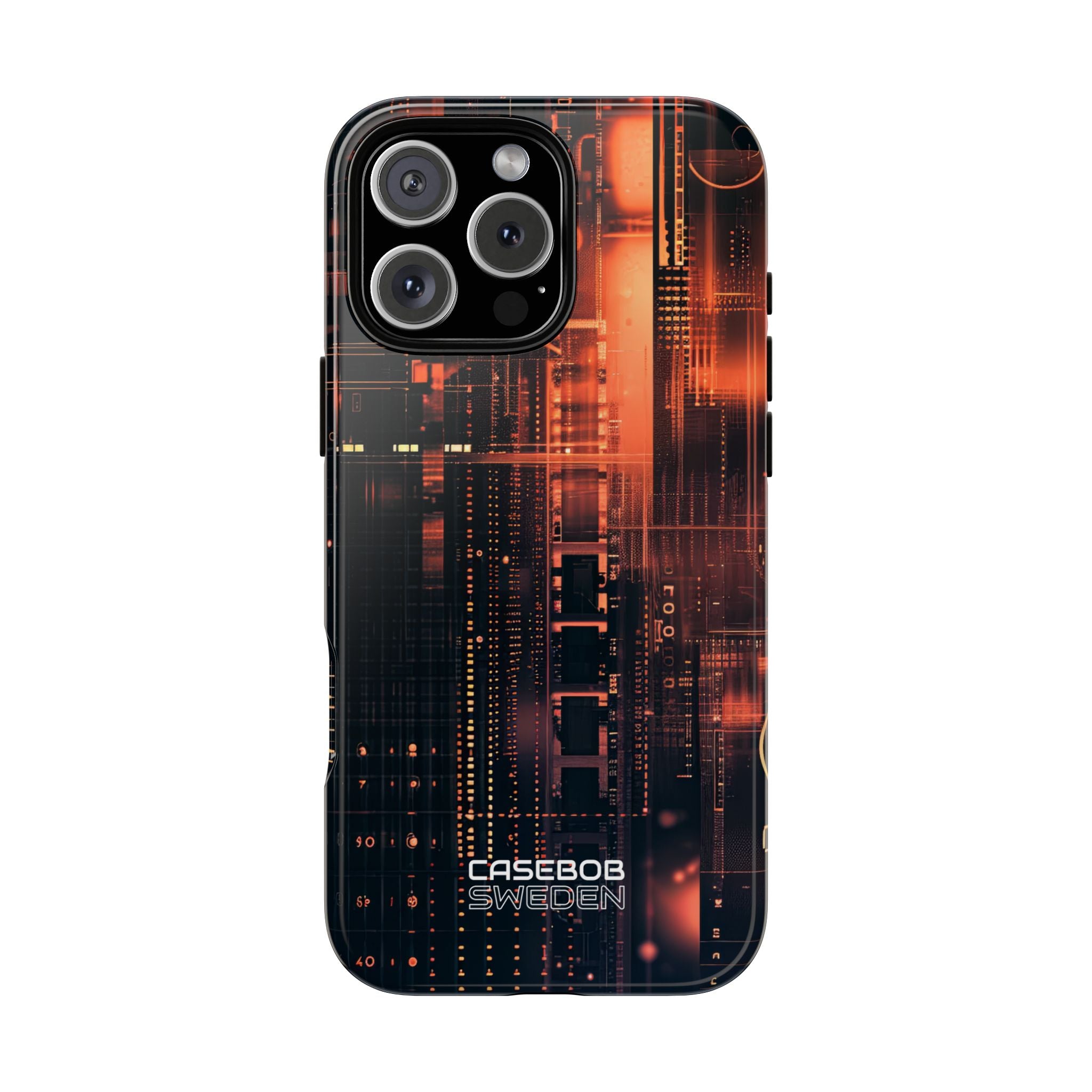 Neon Circuit Dreams iPhone 16 - Tough