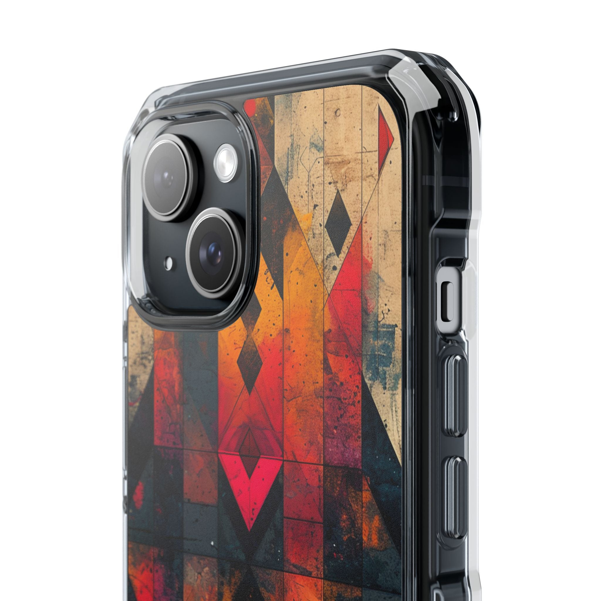 Fiery Symmetry Fusion iPhone 15 - Impact Clear+