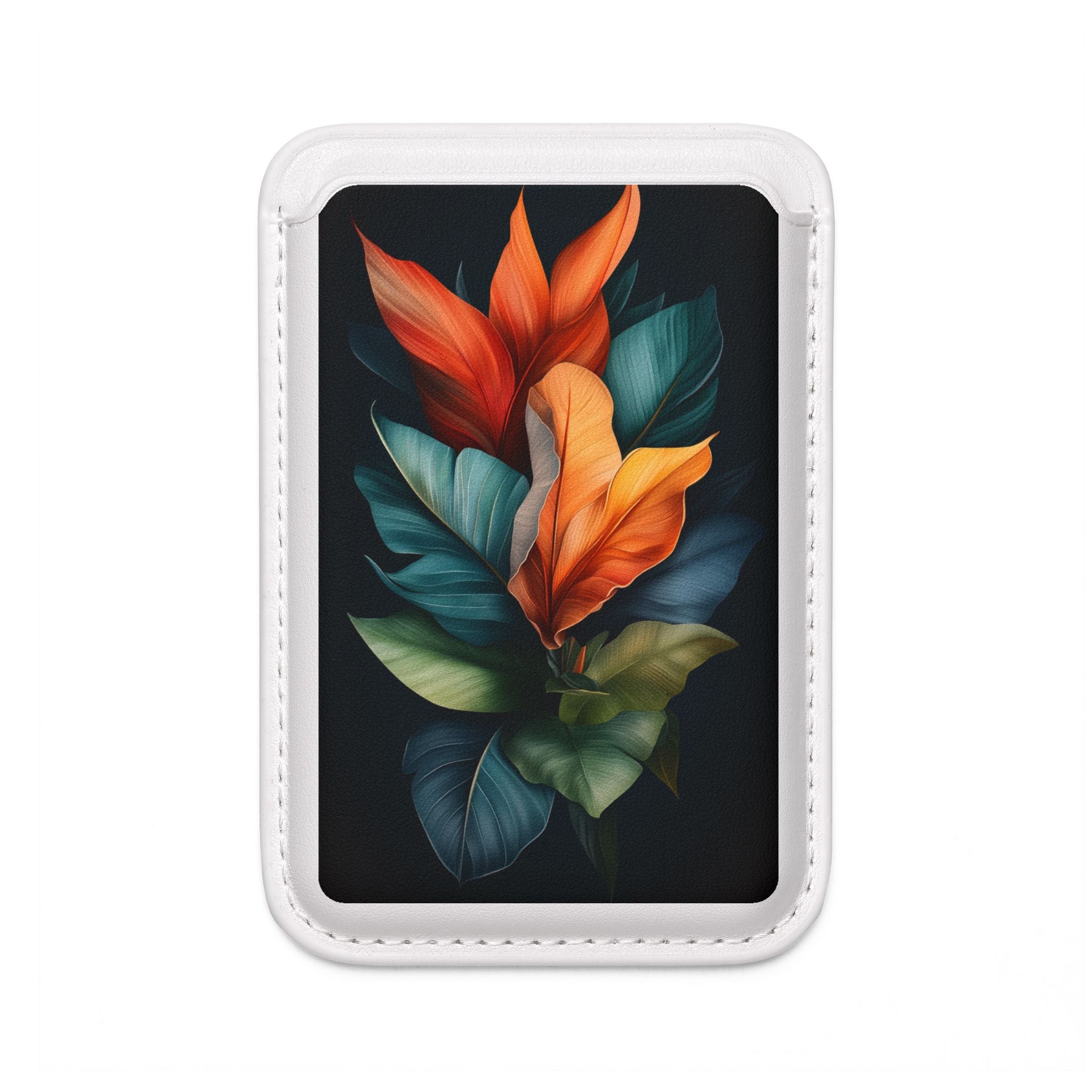 Tropical Ember Leaves Wallet – MagSafe Ready