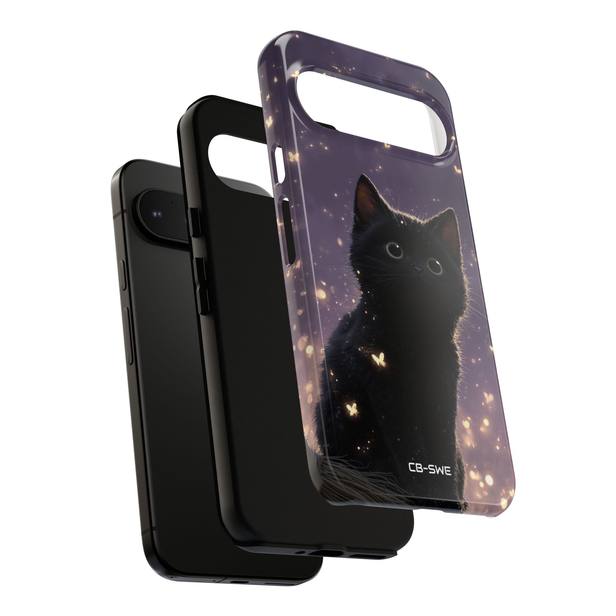 Whimsical Cat Soars - Google Pixel Case