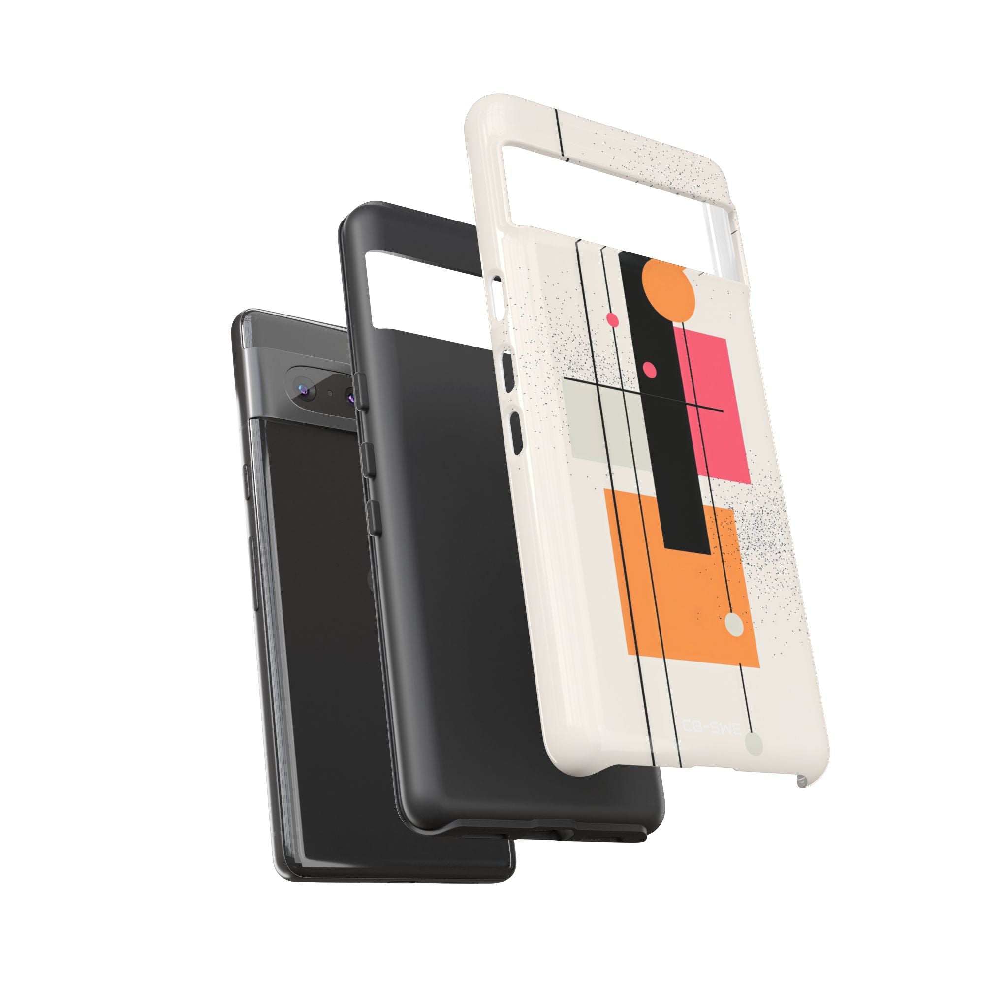 Shapes Dance Playfully - Google Pixel Case