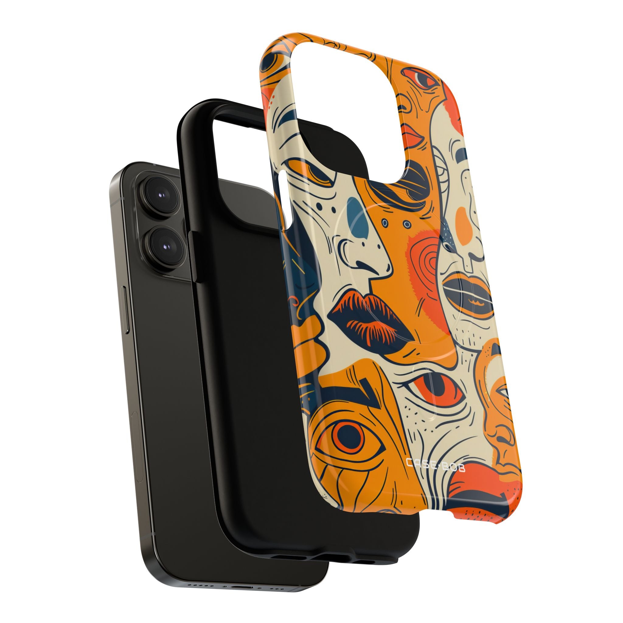 Tangled Faces Sunset iPhone 14 Pro Case - Tough+