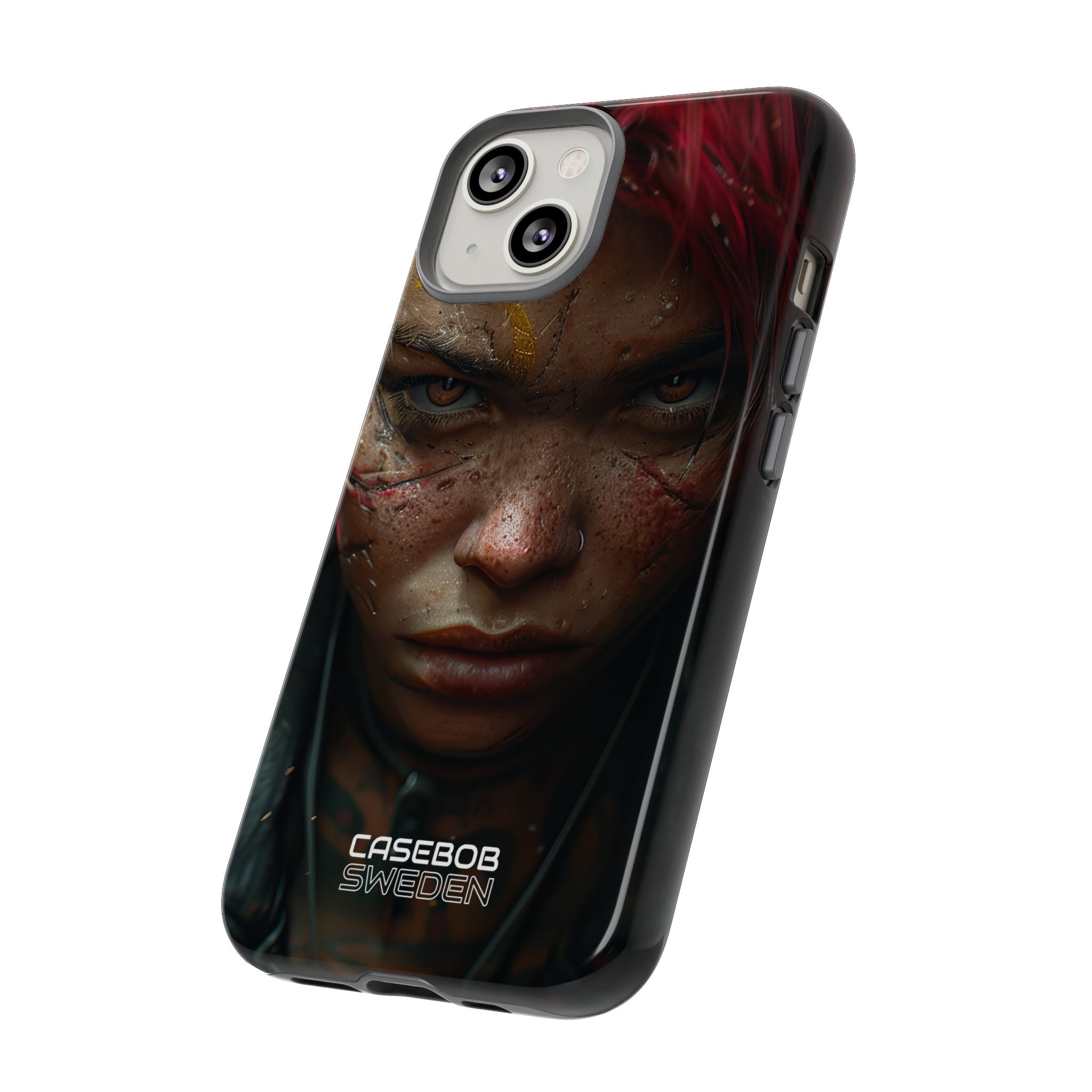 Cyberpunk Rebel Portrait iPhone 14 - Tough