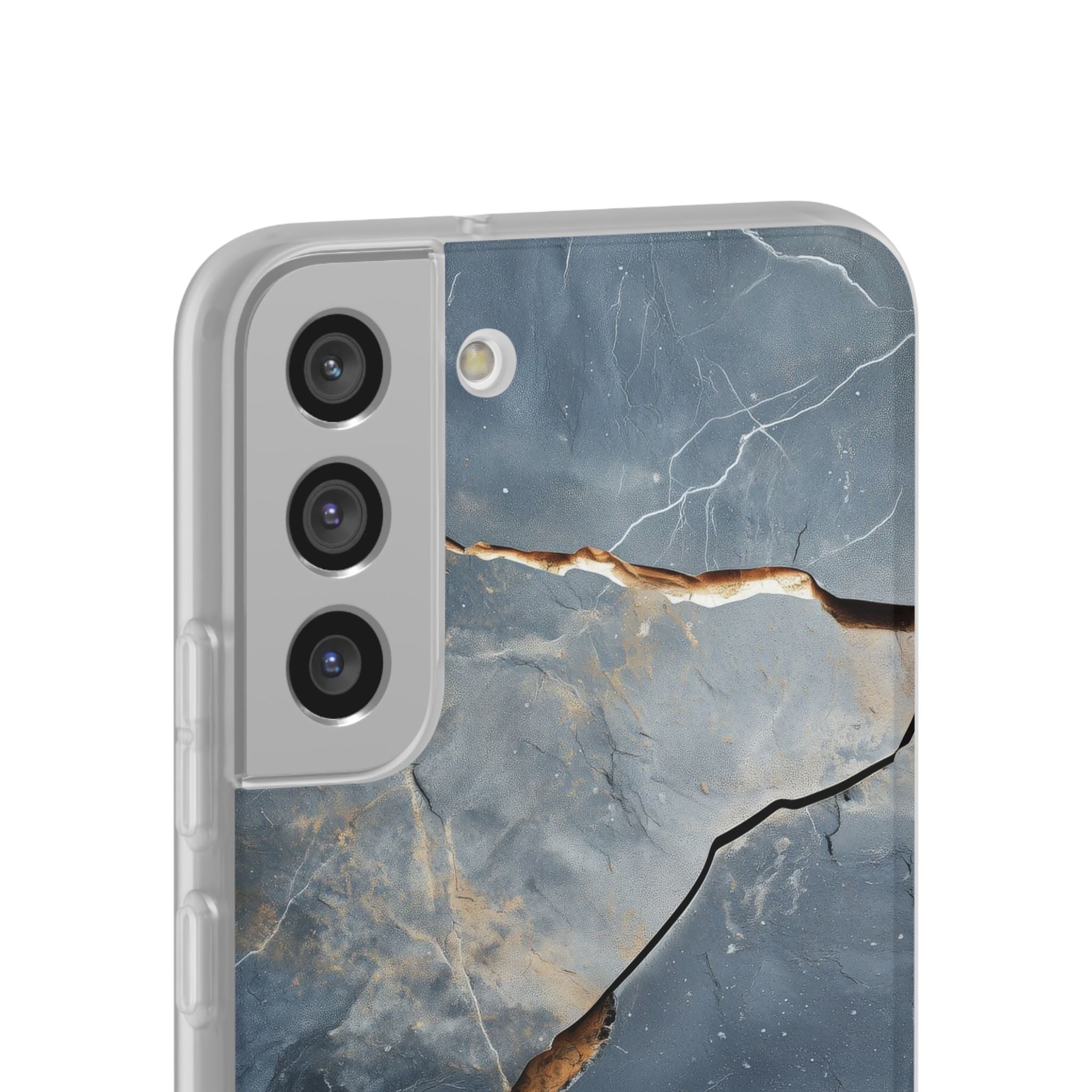 Jagged Vein Navy Samsung S22 Plus Case - Soft