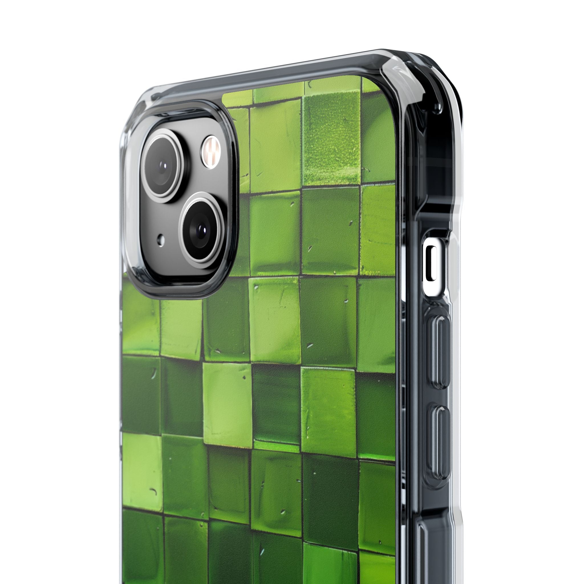 Green Tile Harmony iPhone 14 - Impact Clear+