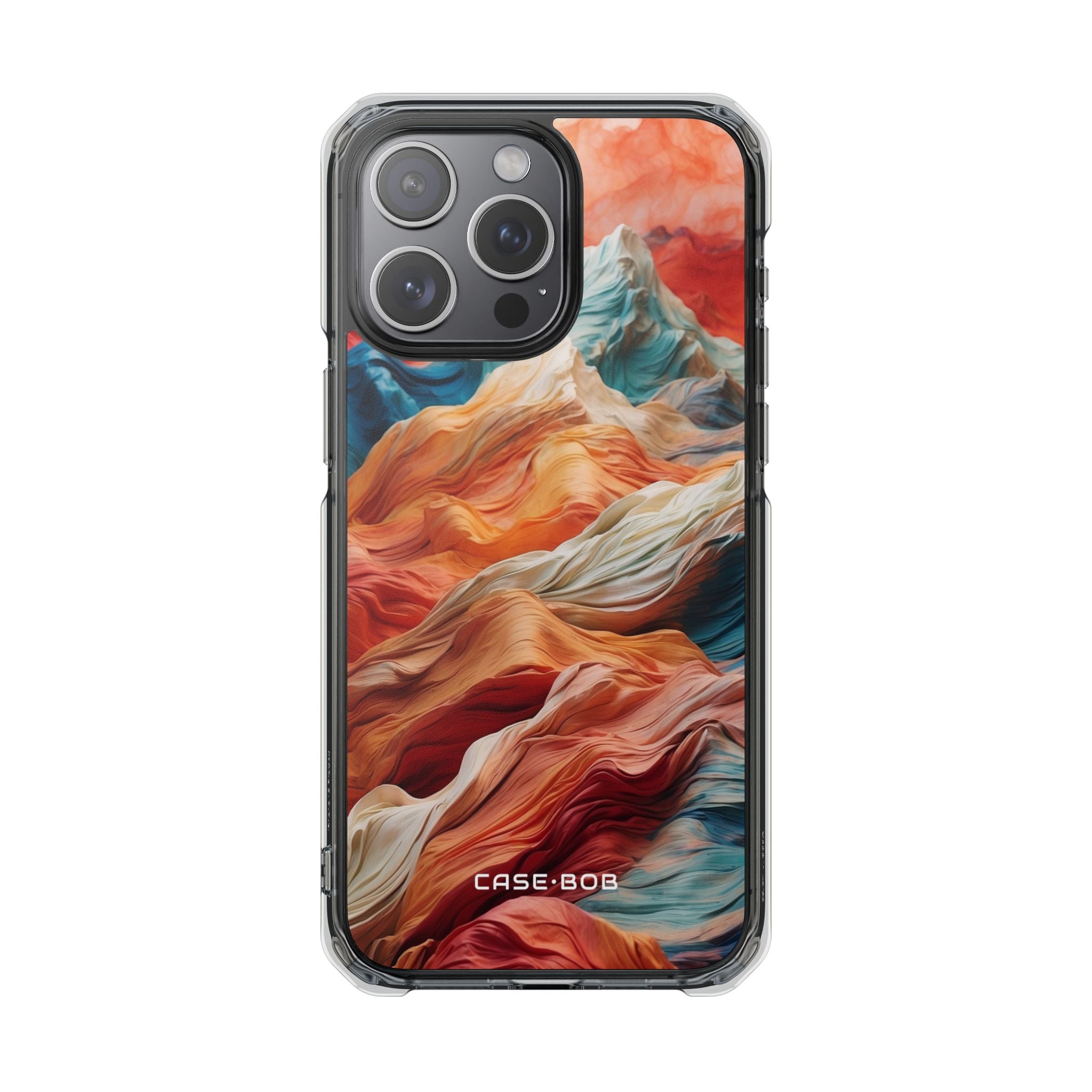 Fabric Peaks Cream iPhone 15 Pro Max Case - Impact