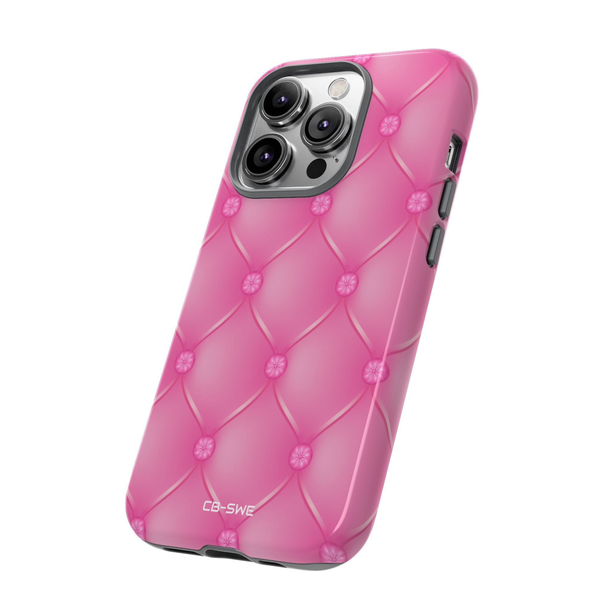 Quilted Pink Elegance - iPhone Case