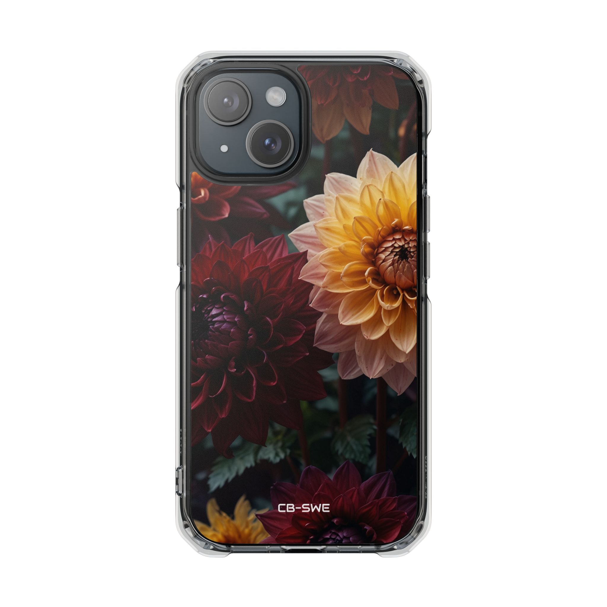Dahlias Embrace Light iPhone Case - Impact