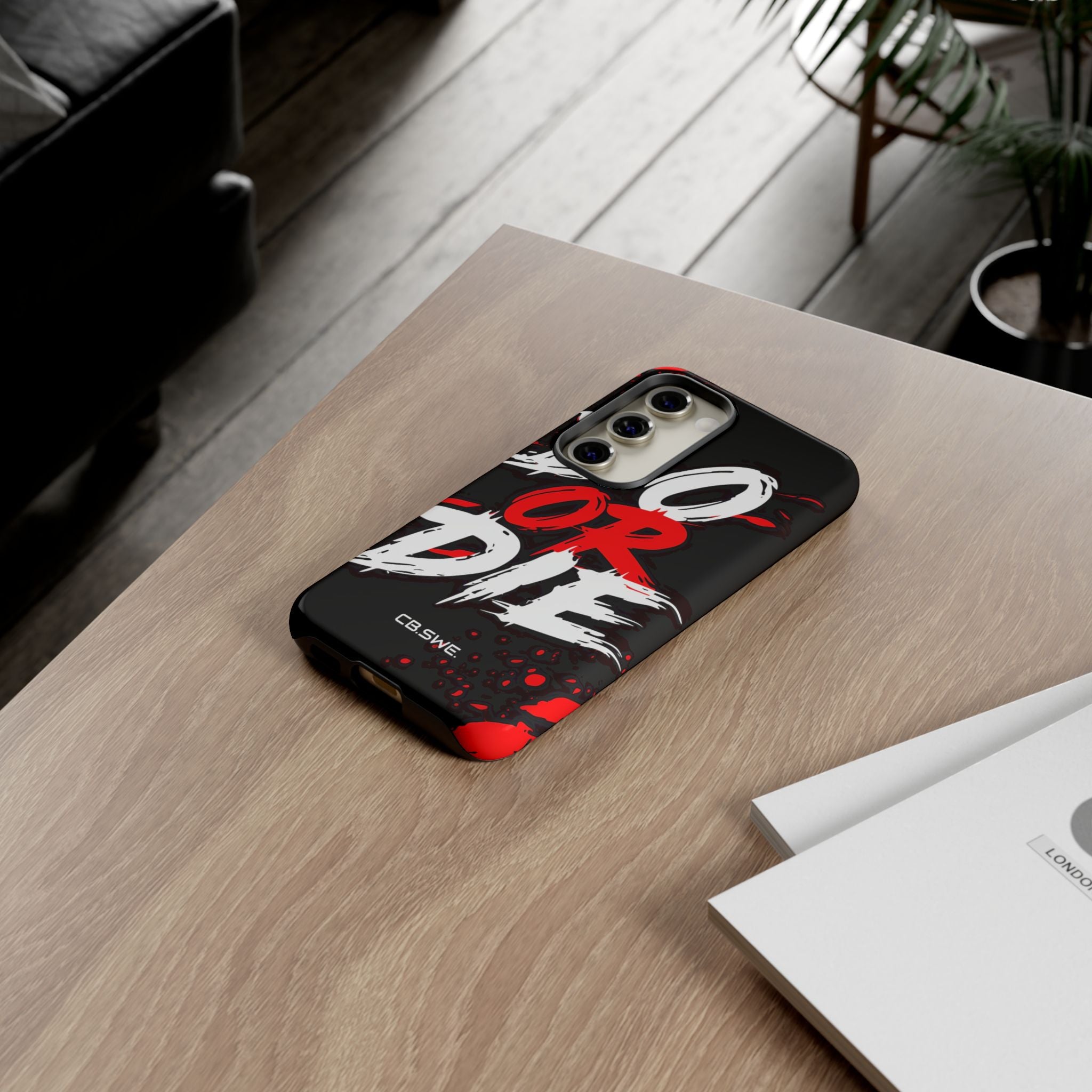 Red White Do or Die Motivational Samsung S23 - Tough