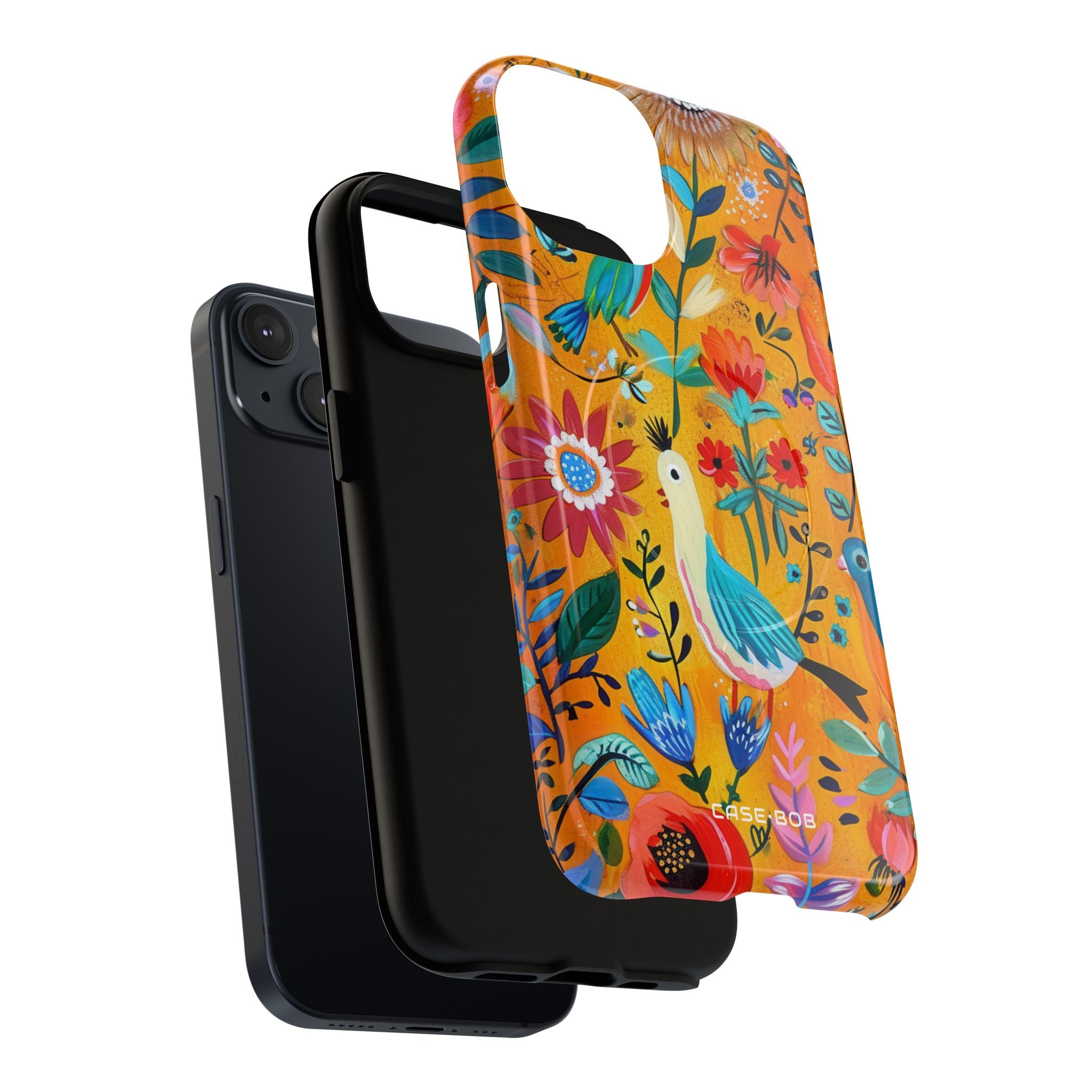 Colorful Birds Bloom iPhone 14 Case - Tough+