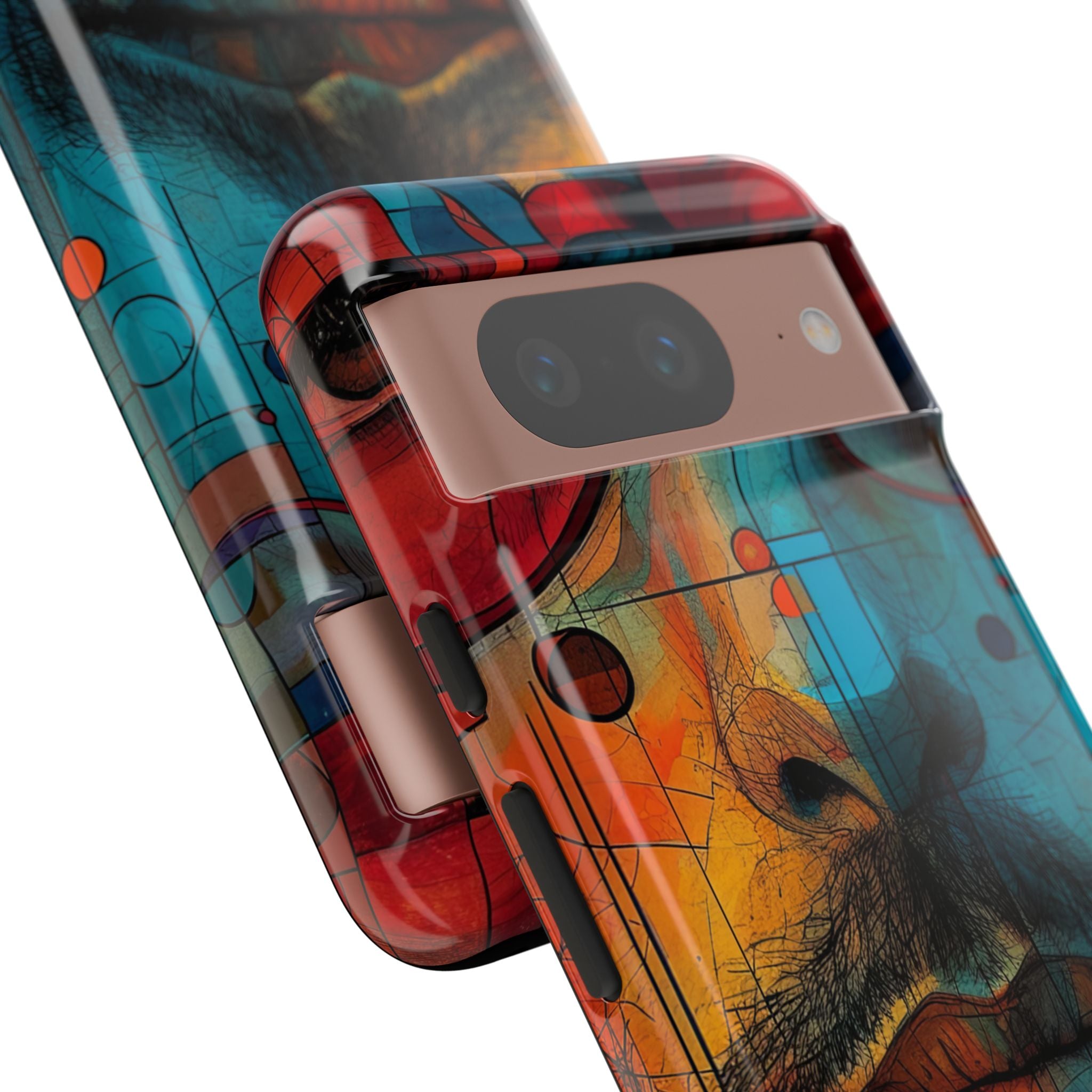 Cubist Glasses Face Google Pixel 8 - Tough