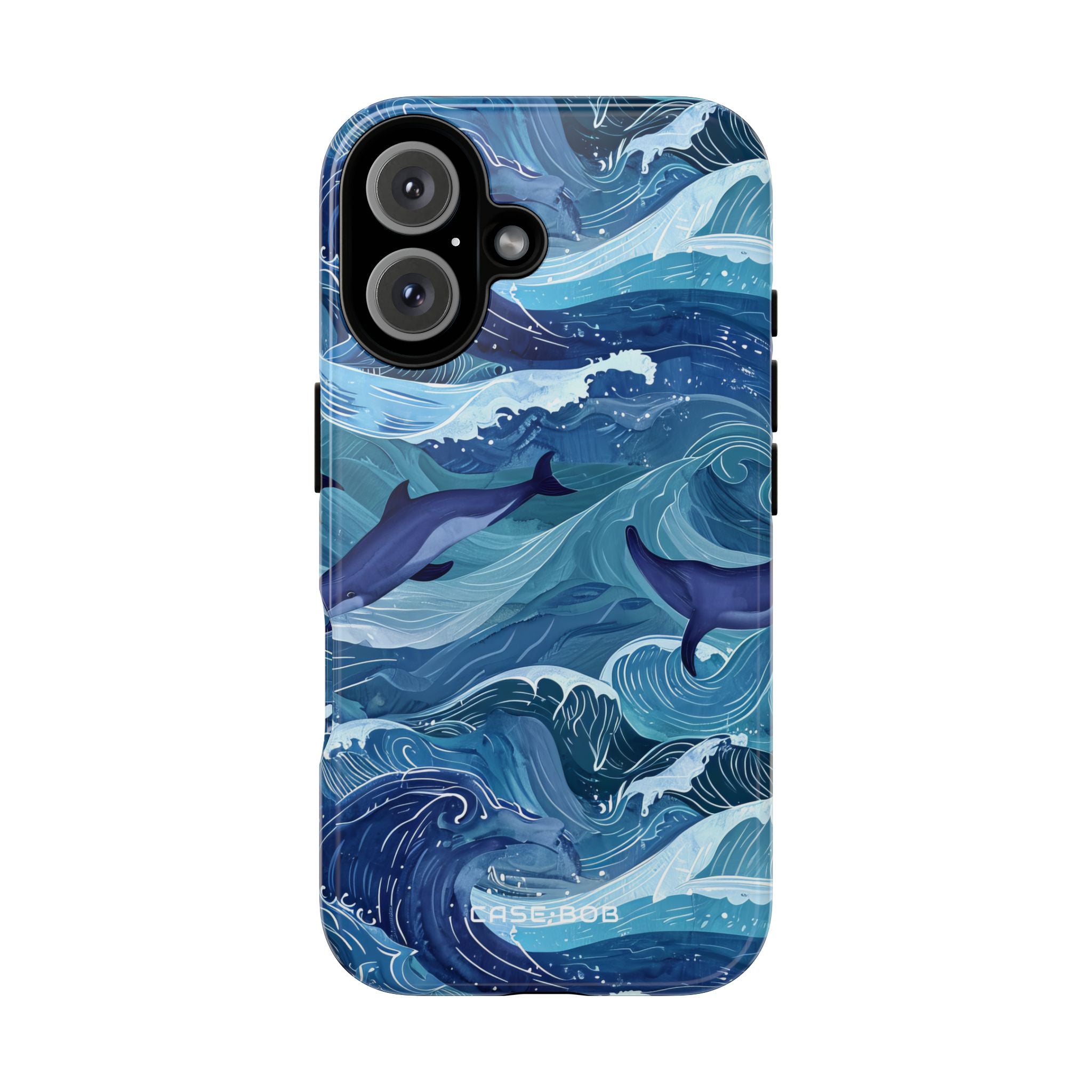 Dolphin Waves iPhone 16 Pro Case - Tough