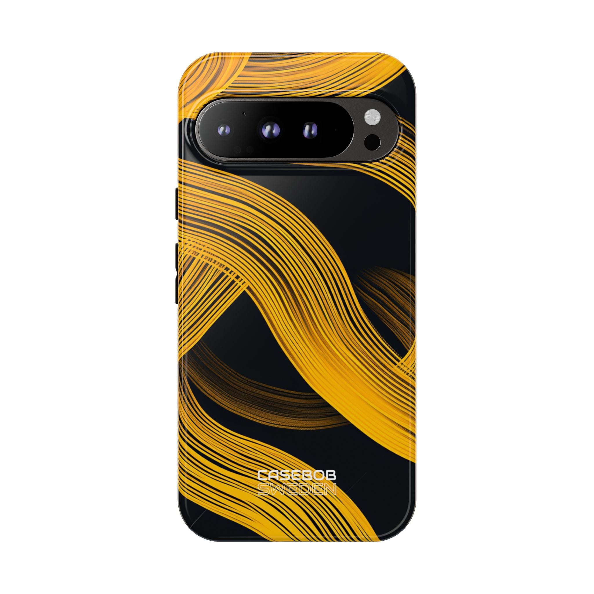 Yellow Flow Lines Google Pixel 9 - Tough