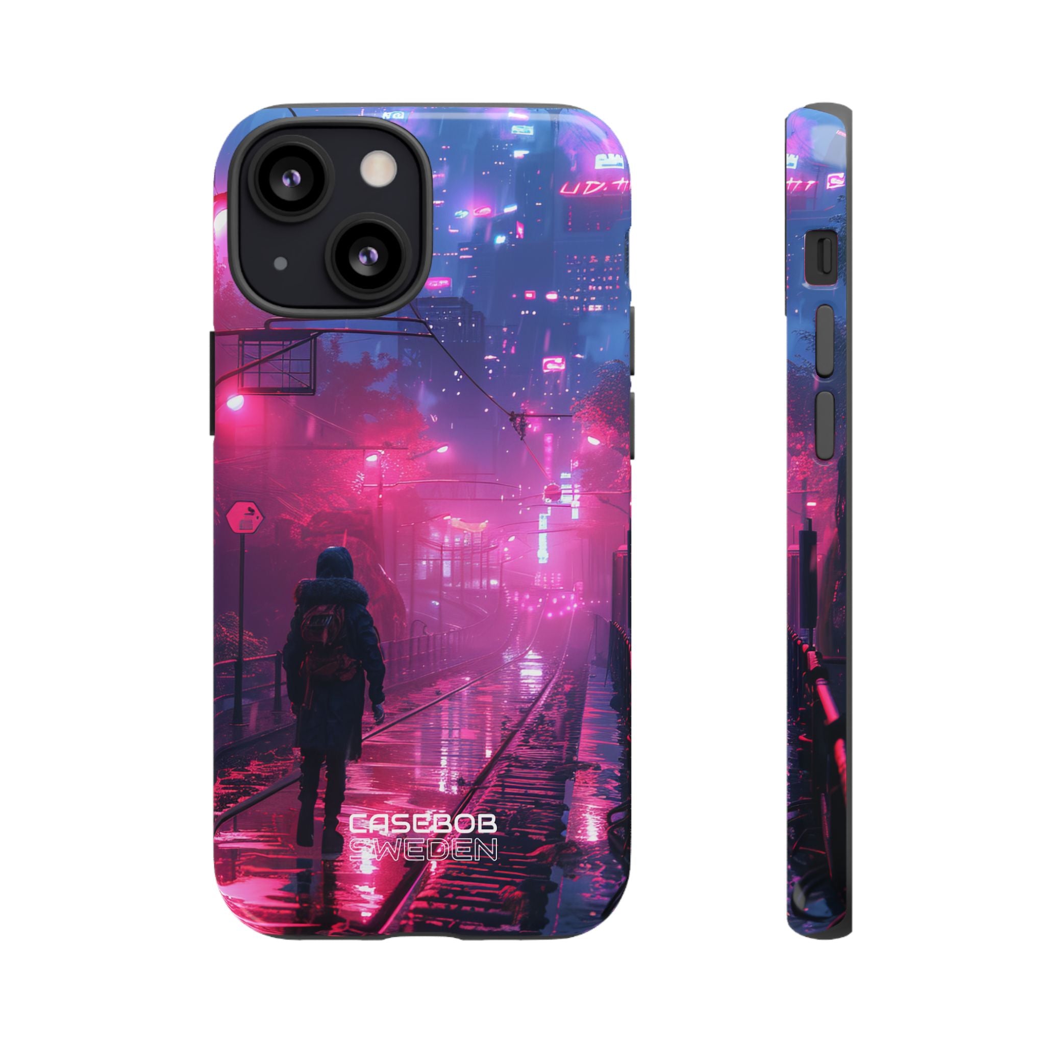 Neon Shadow City iPhone 13 - Tough