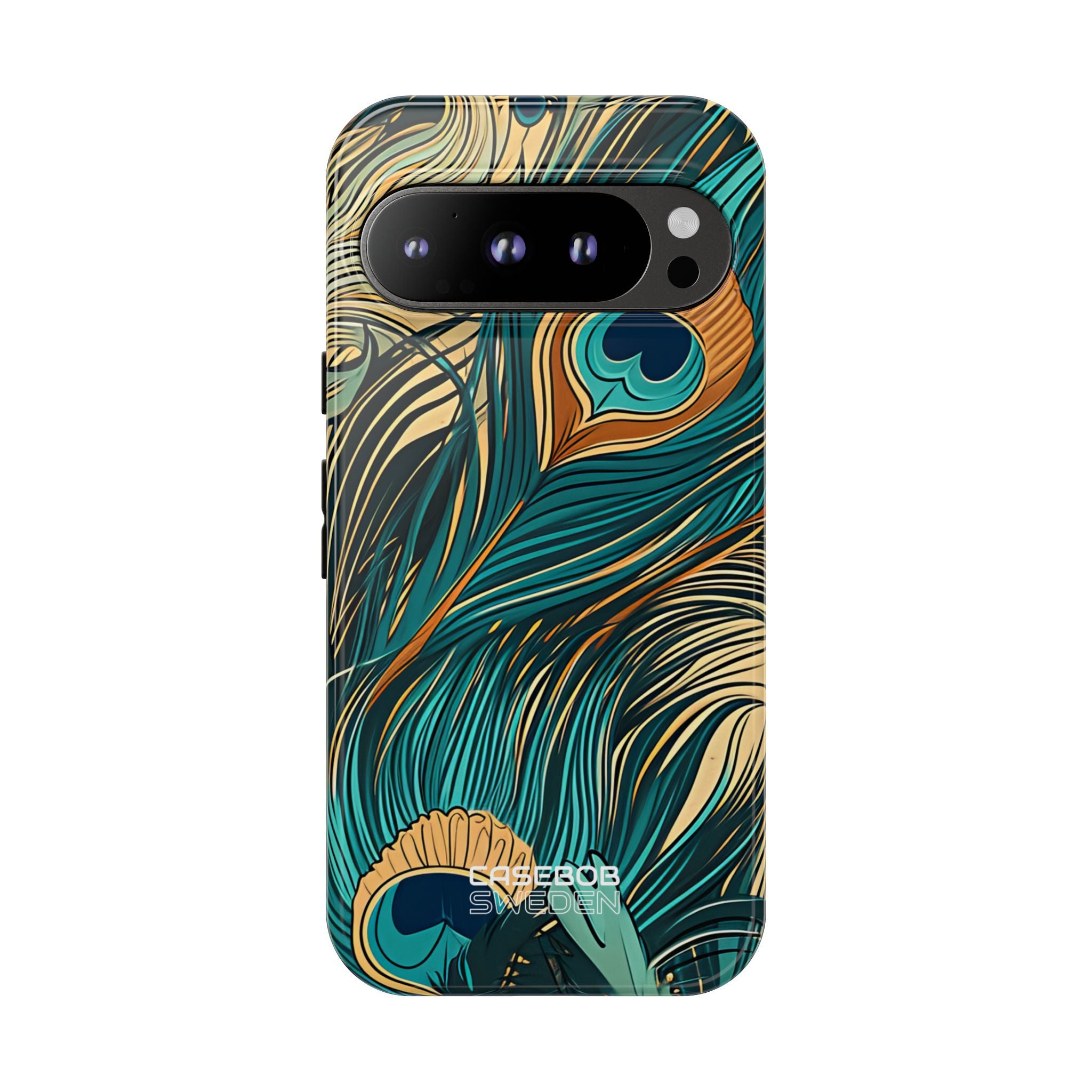 Peacock Feather Whirl Google Pixel 9 - Tough
