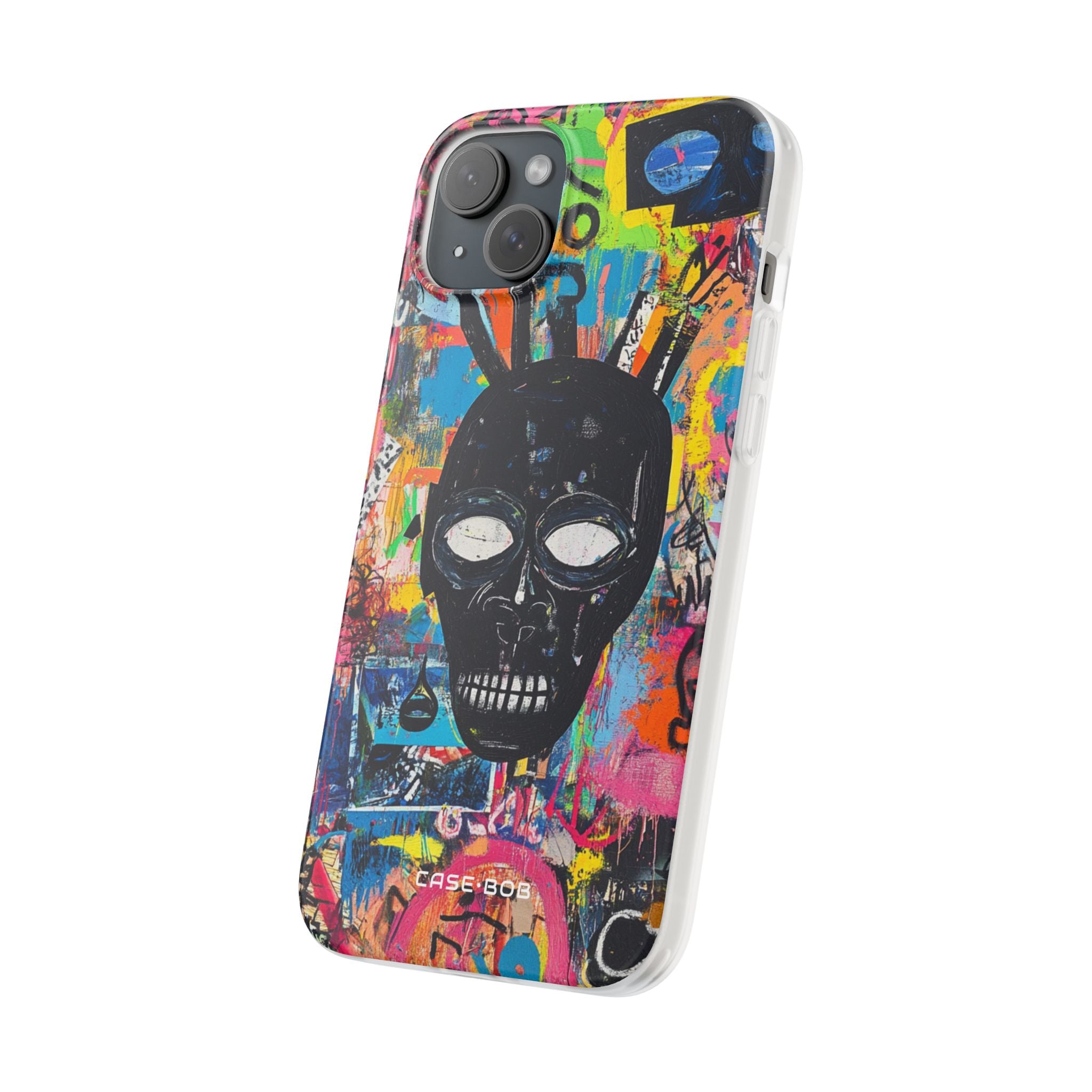 Skull Vortex iPhone 15 Plus Case - Soft