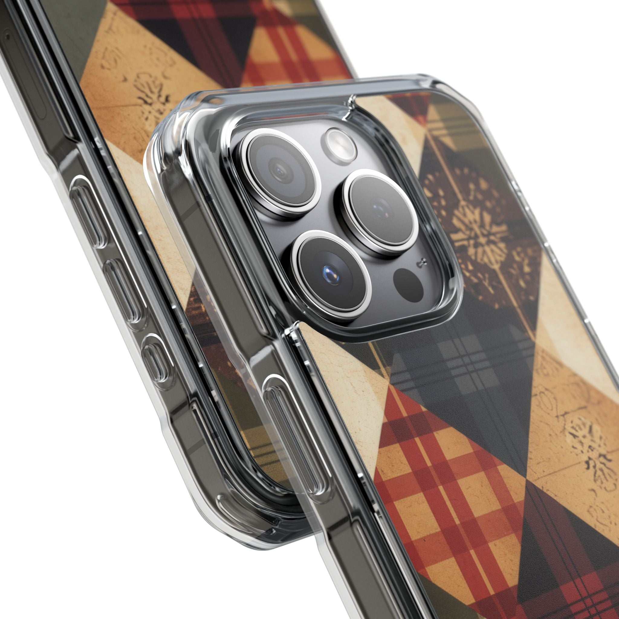 Rustic Quilt Charm iPhone 15 - Impact Clear+