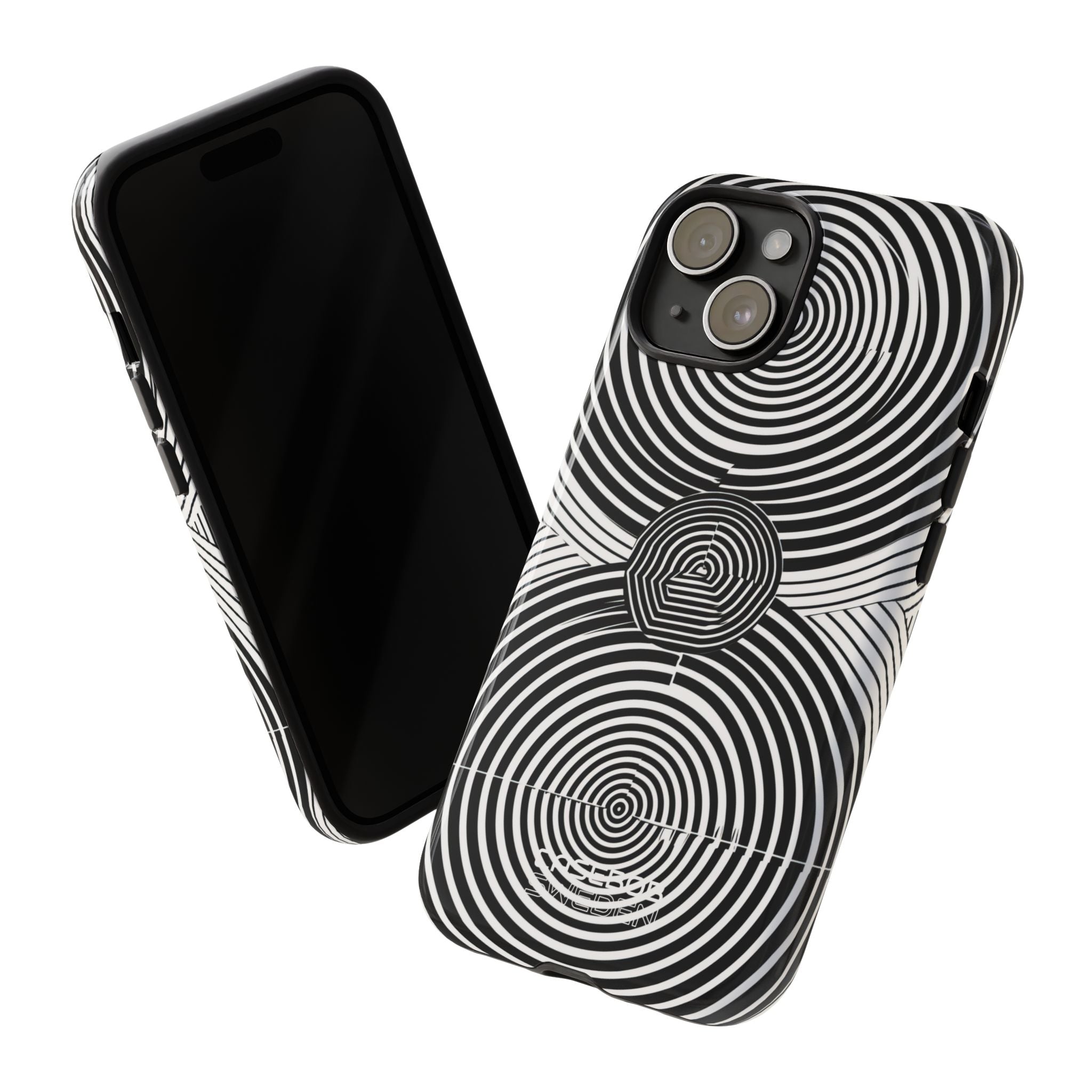 Spirale Monocromatica in Movimento iPhone 15 - Tough