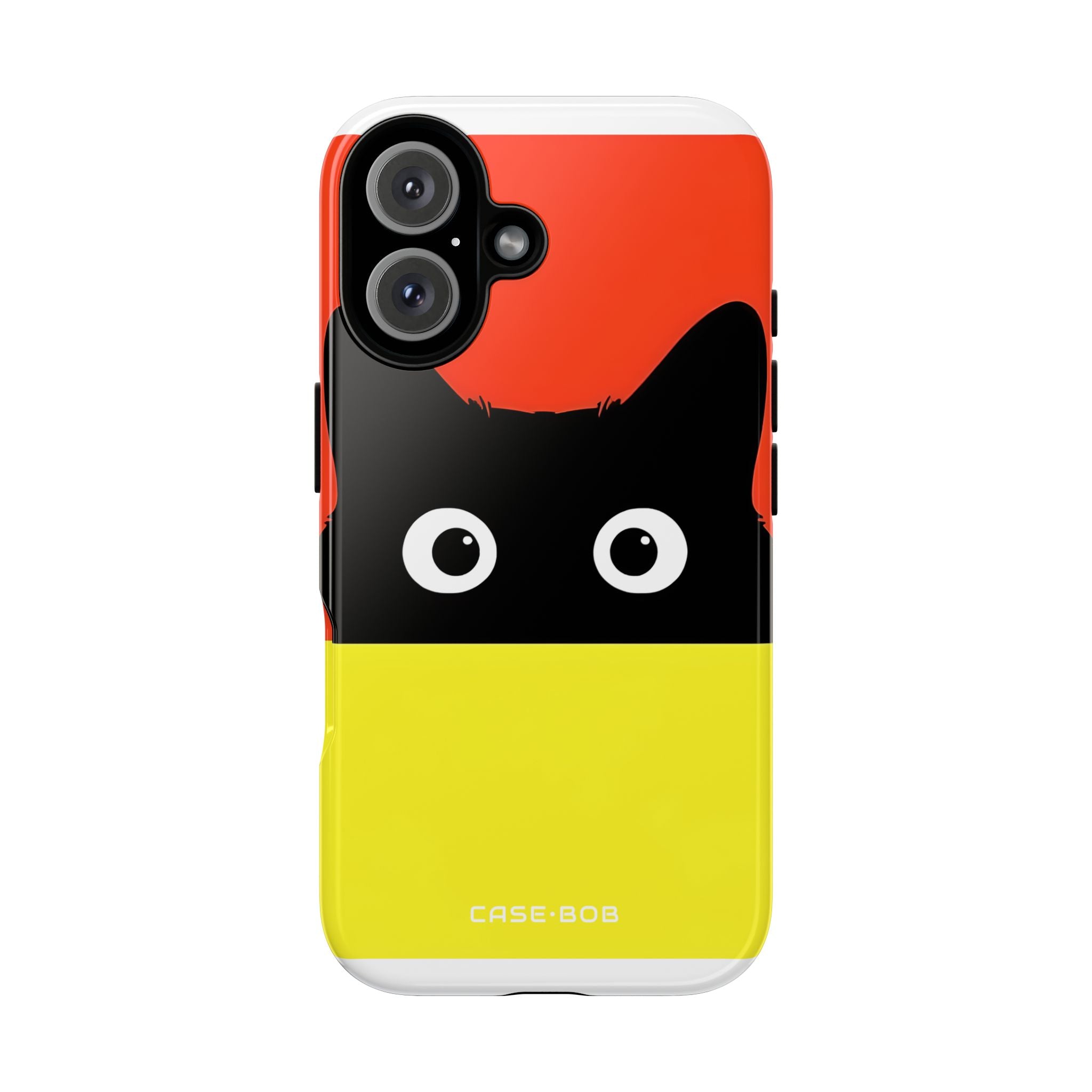 Peekaboo Cat Crimson iPhone 16 Plus Case - Tough