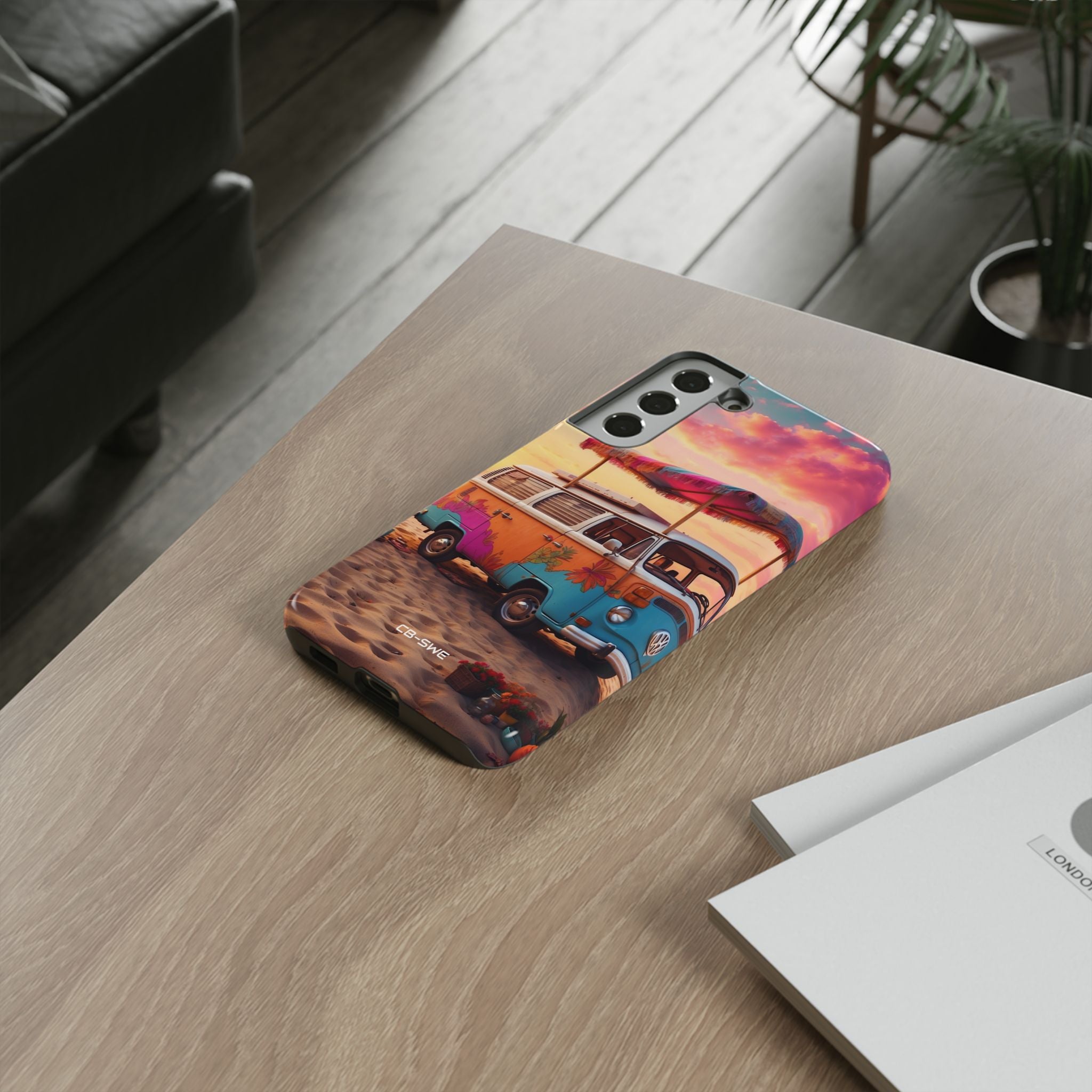 **Van Rests at Shore** - Samsung Case