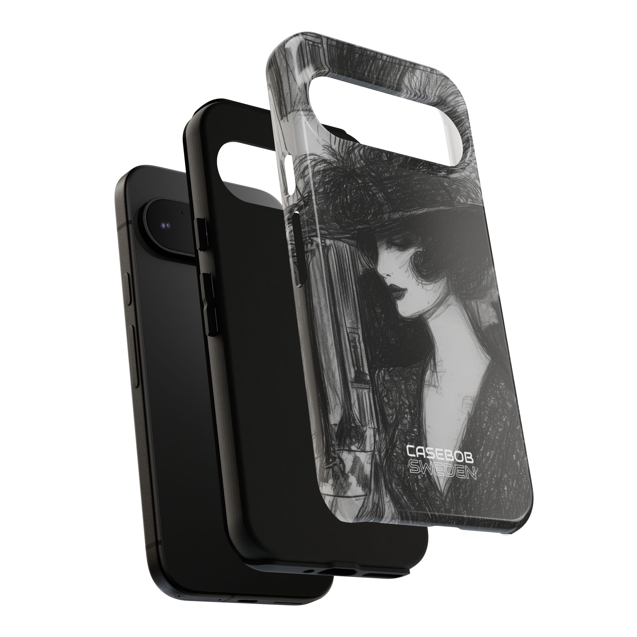 Vintage Feather Elegance Google Pixel 9 - Tough