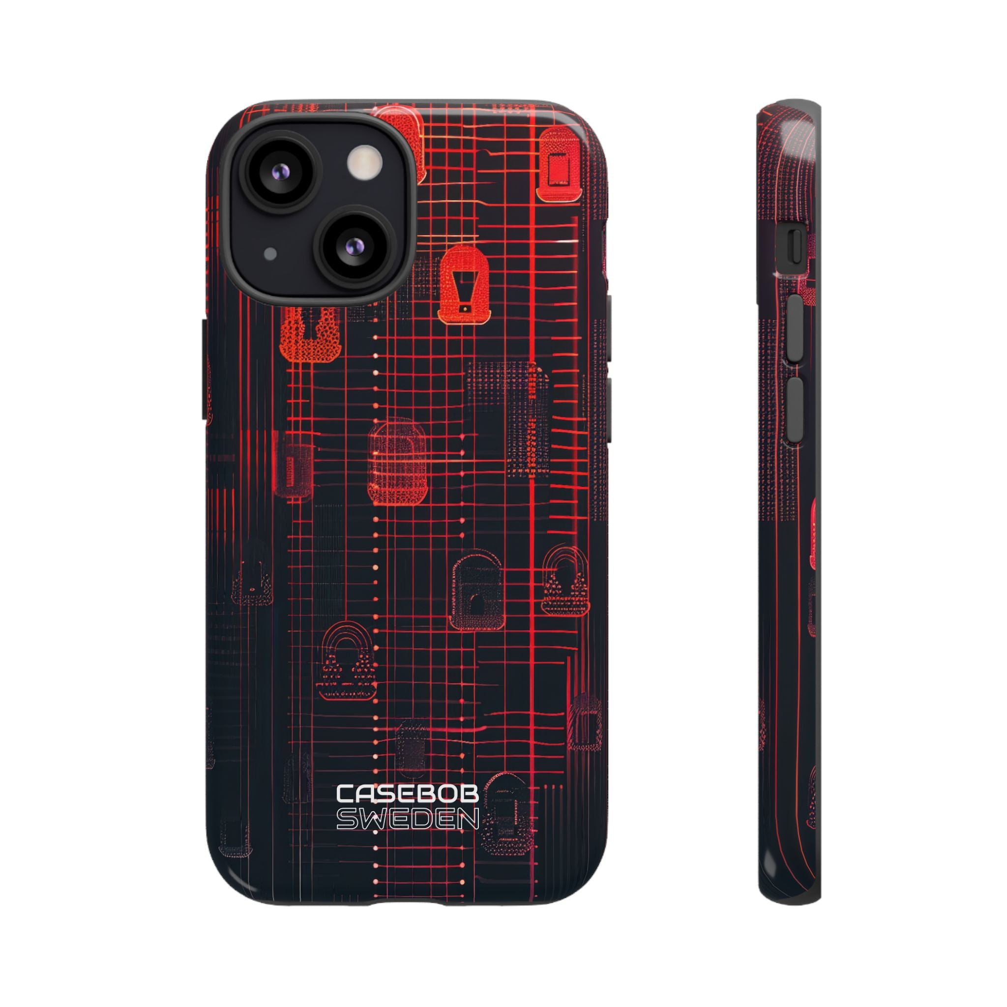 Cyber Locks Grid iPhone 13 - Tough