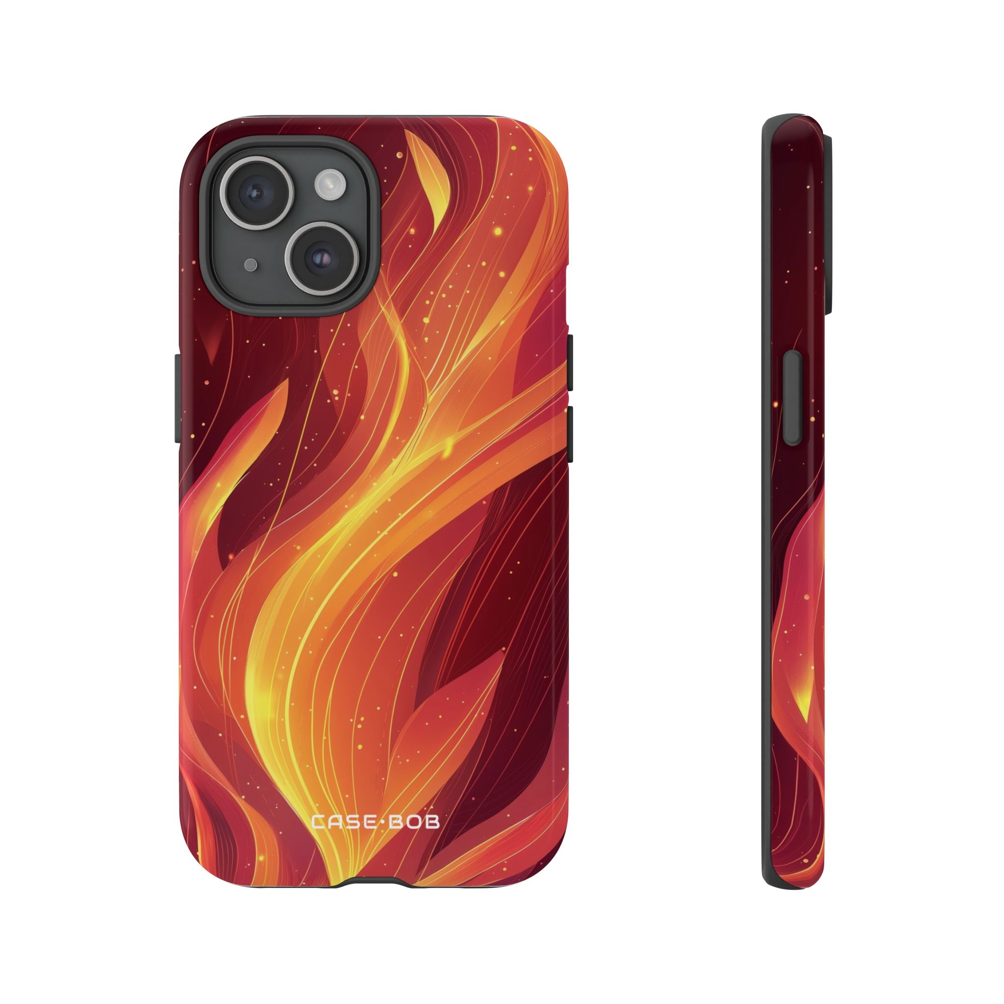 Flaming Flow iPhone 15 Case - Tough