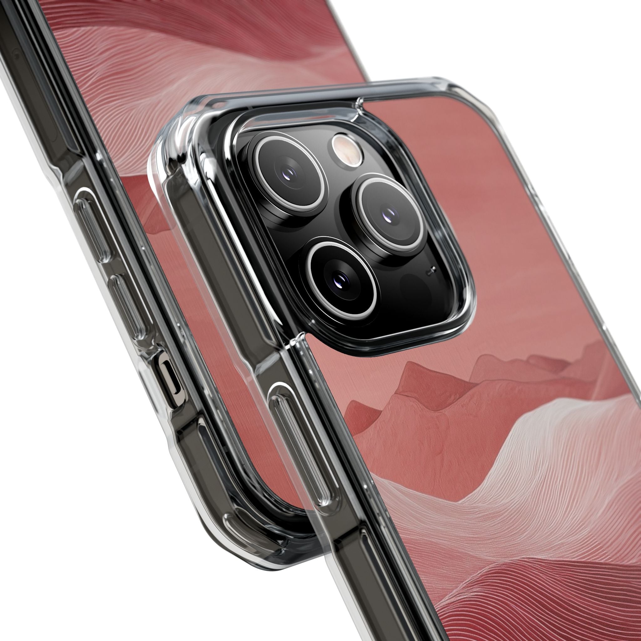 White Orb Dunes iPhone 14 Pro Case - Impact