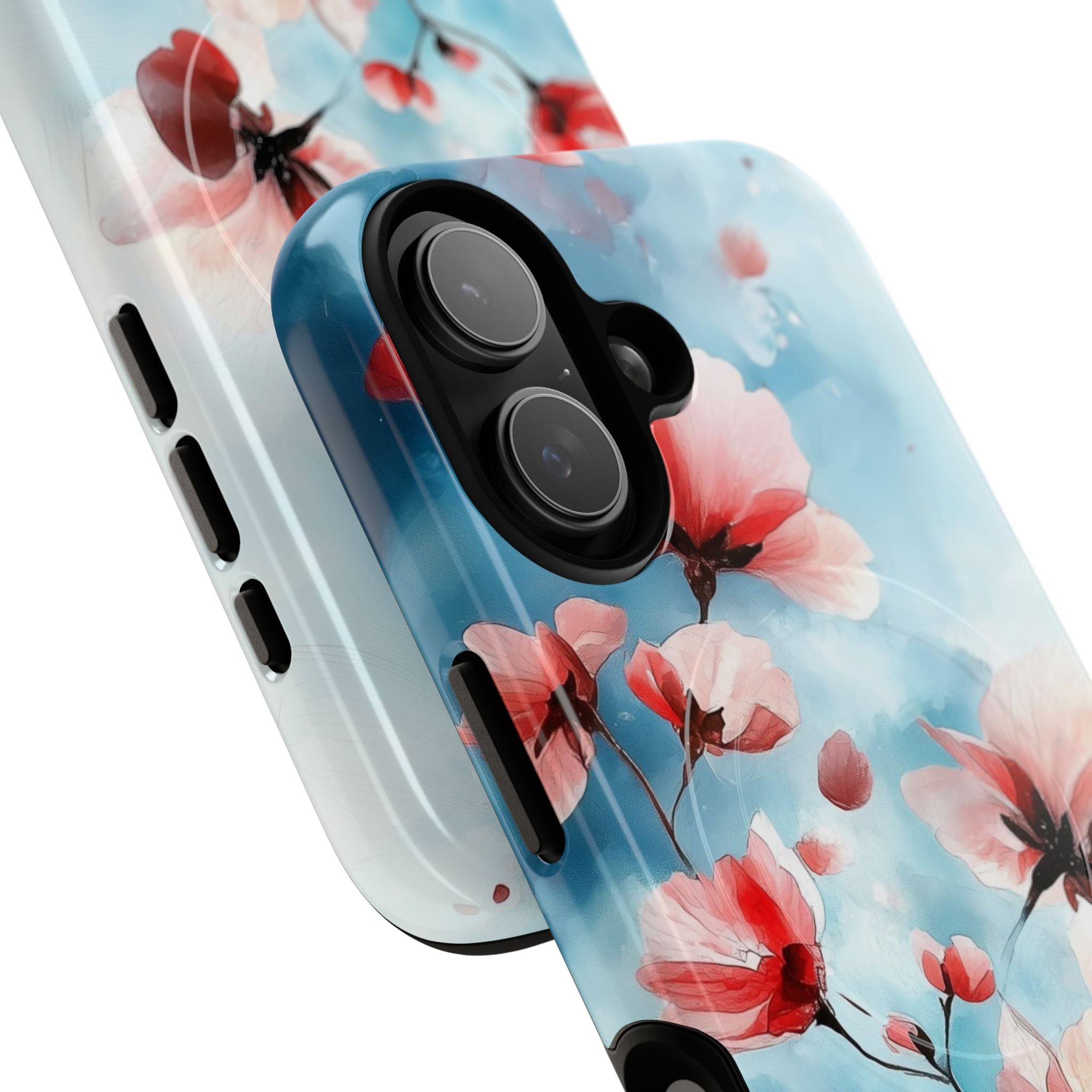 Pink Blossom Drift iPhone 17 Case - Tough+