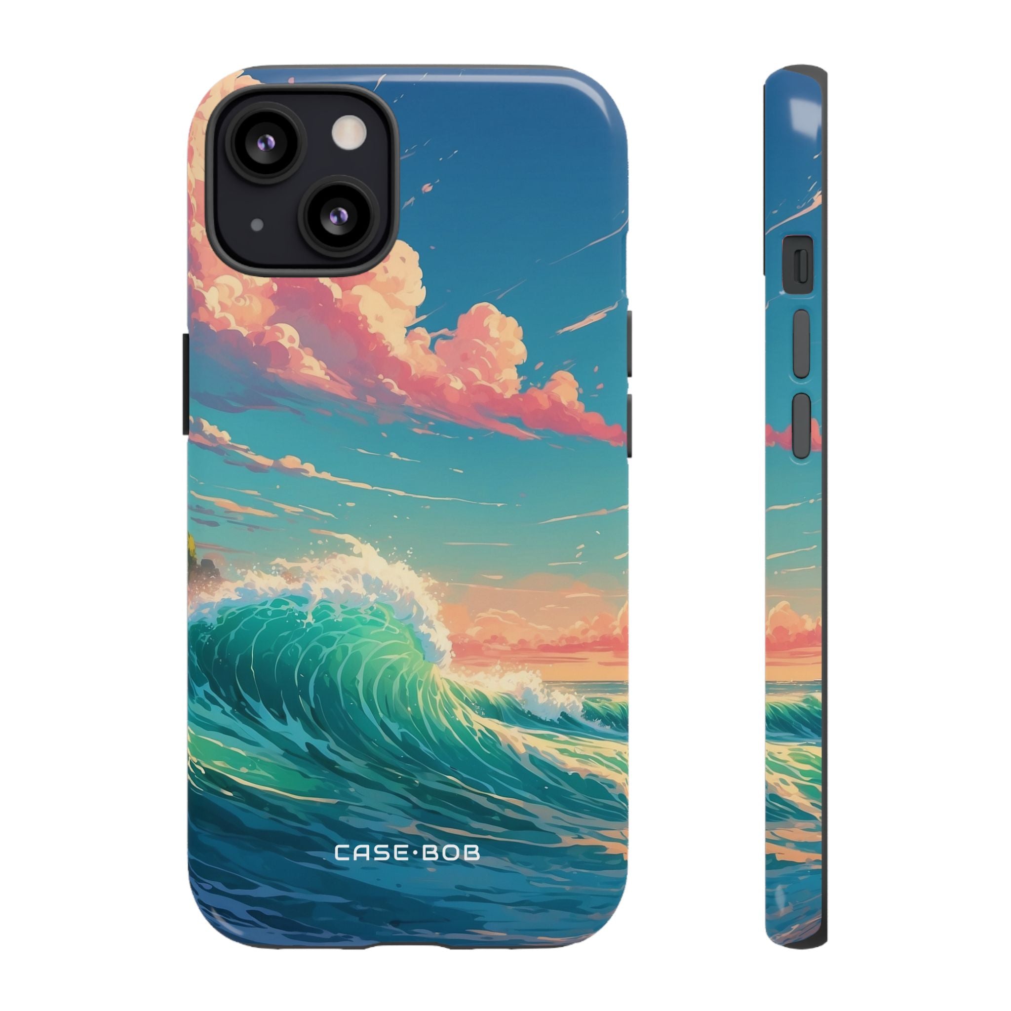Turquoise Curl iPhone 13 Case - Tough