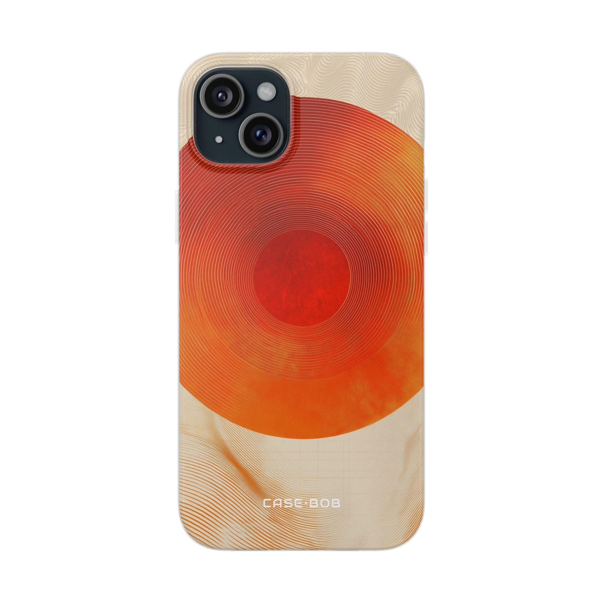 Sunburst Swirl iPhone 15 Plus Case - Soft