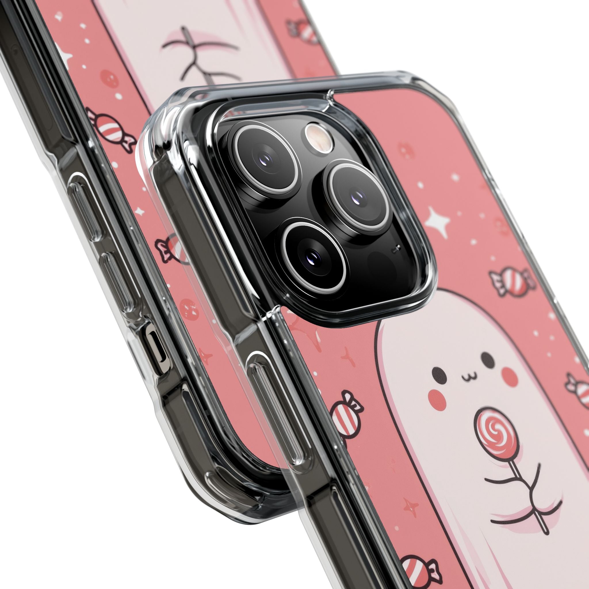 Cute Ghost Holds Candy iPhone Case - Impact