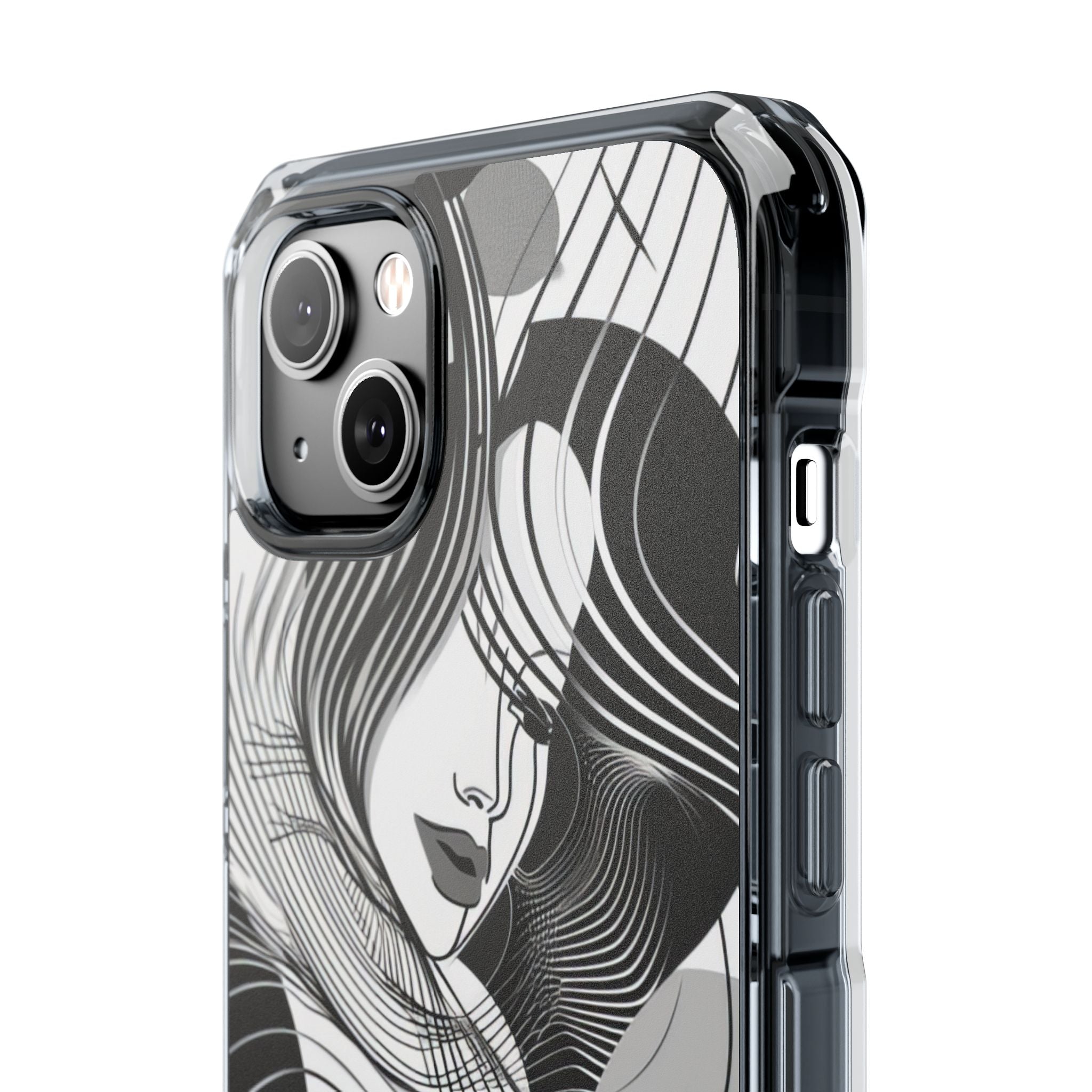 Orange Wave Motion iPhone 14 - Impact Clear+