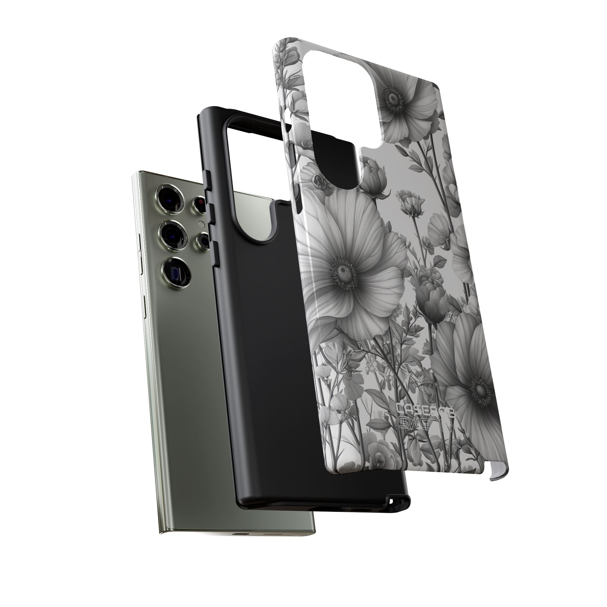 Vintage Floral Etching Samsung S23 - Tough