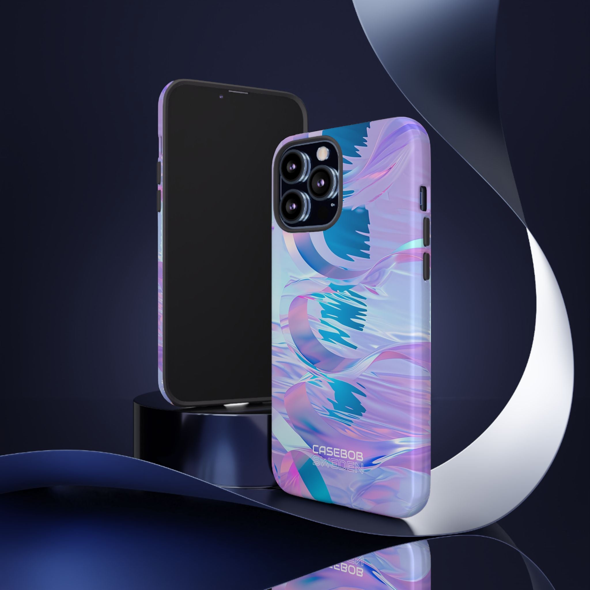 Iridescent Flowing Waves iPhone 13 - Tough